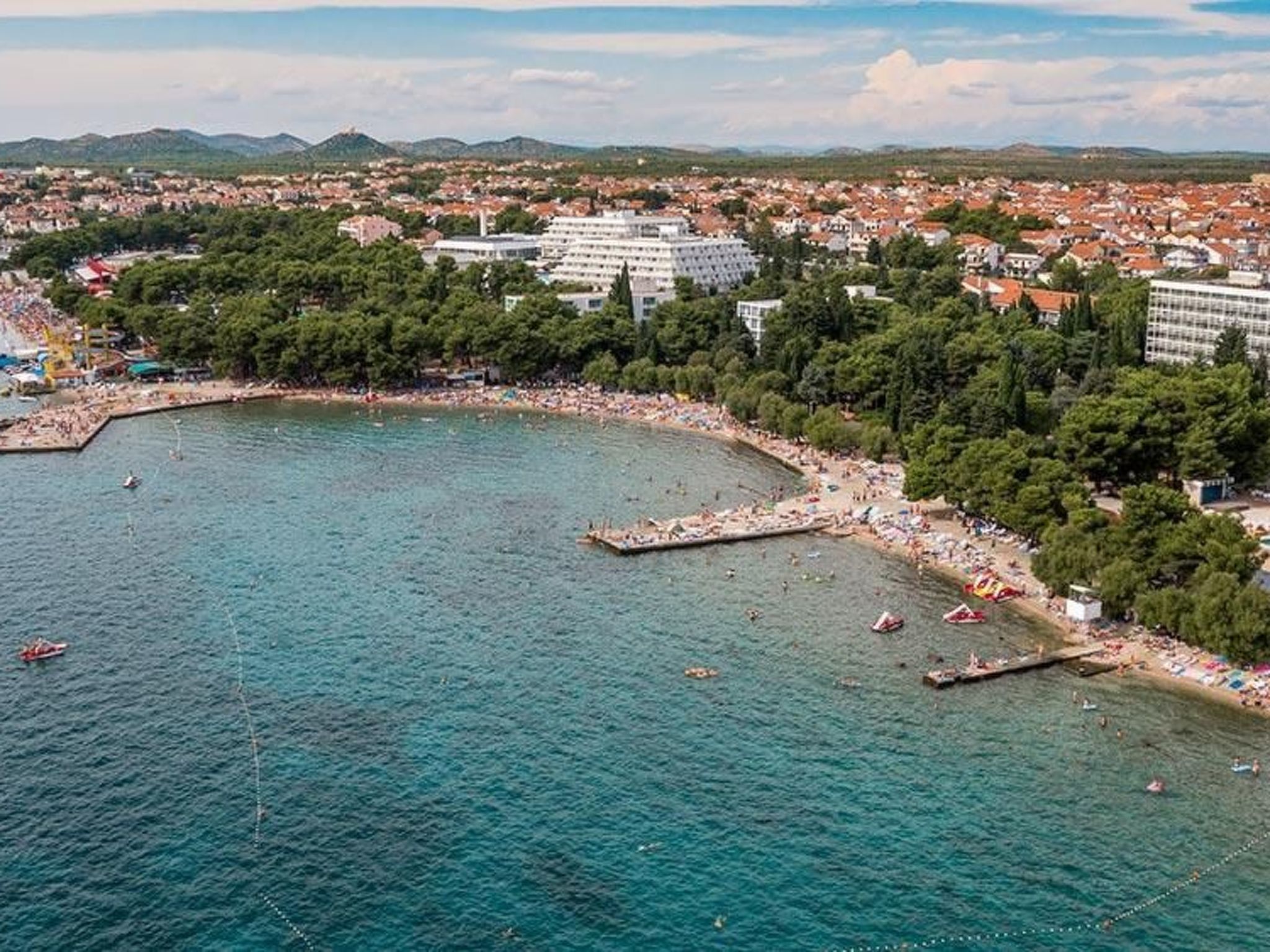 Moderne Ferienwohnung in Vodice mit Grill-Draußen