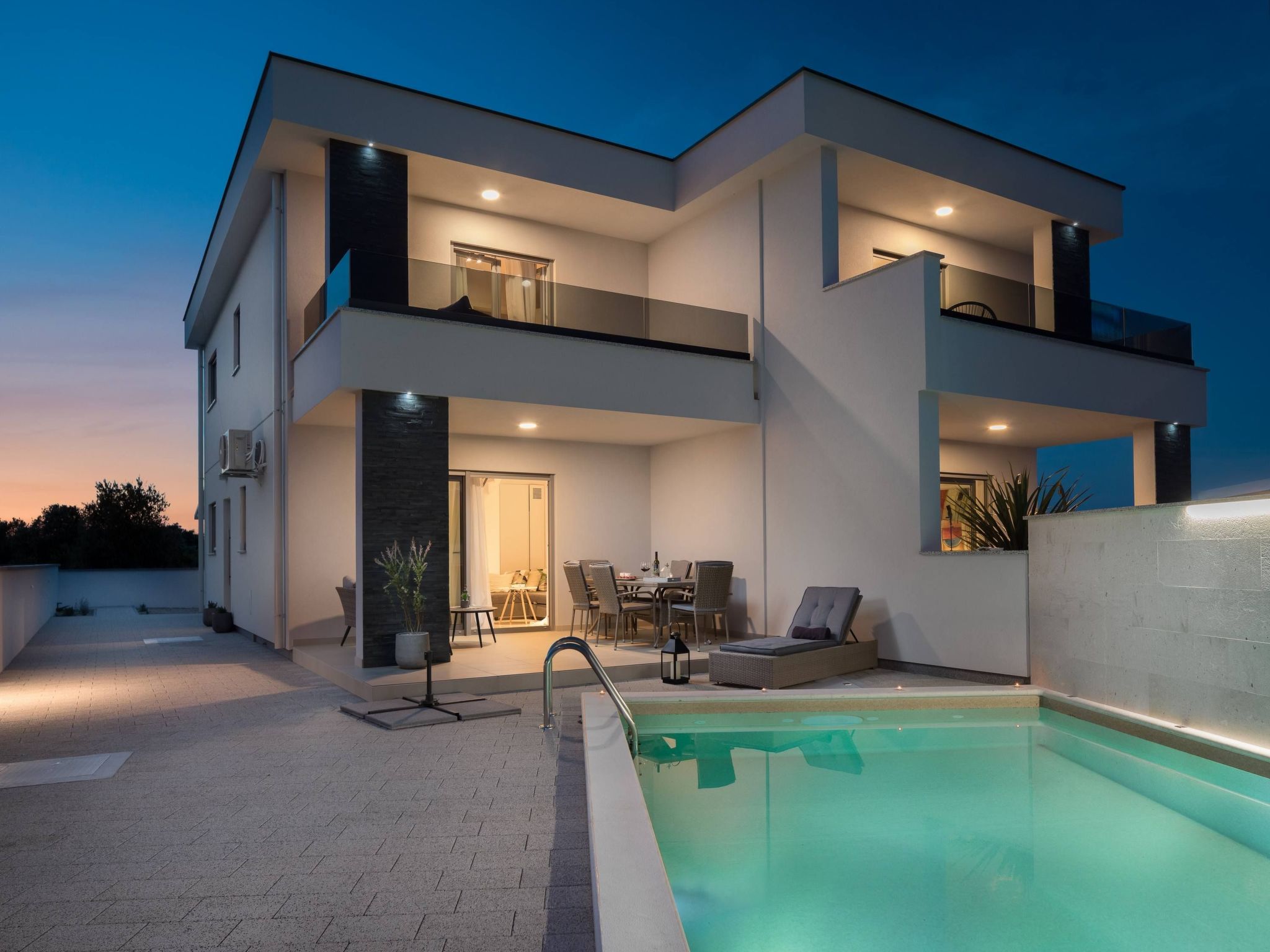 Mit Privatpool für 7 Personen ca. 119 m&sup2; in Jadrija, Dalmatien (Gespanscha-Image-tags.info