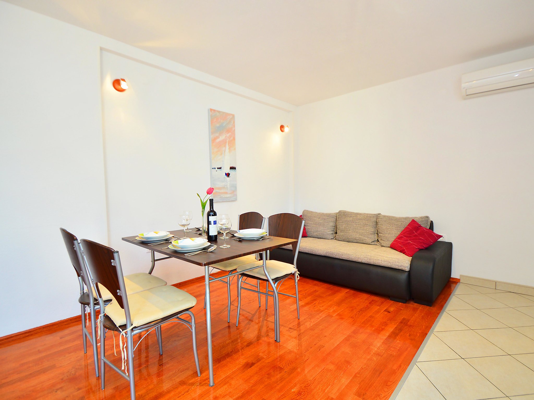 Appartement Ante: Direct aan zee in Brodarica, op 20m van het strand - foto 3