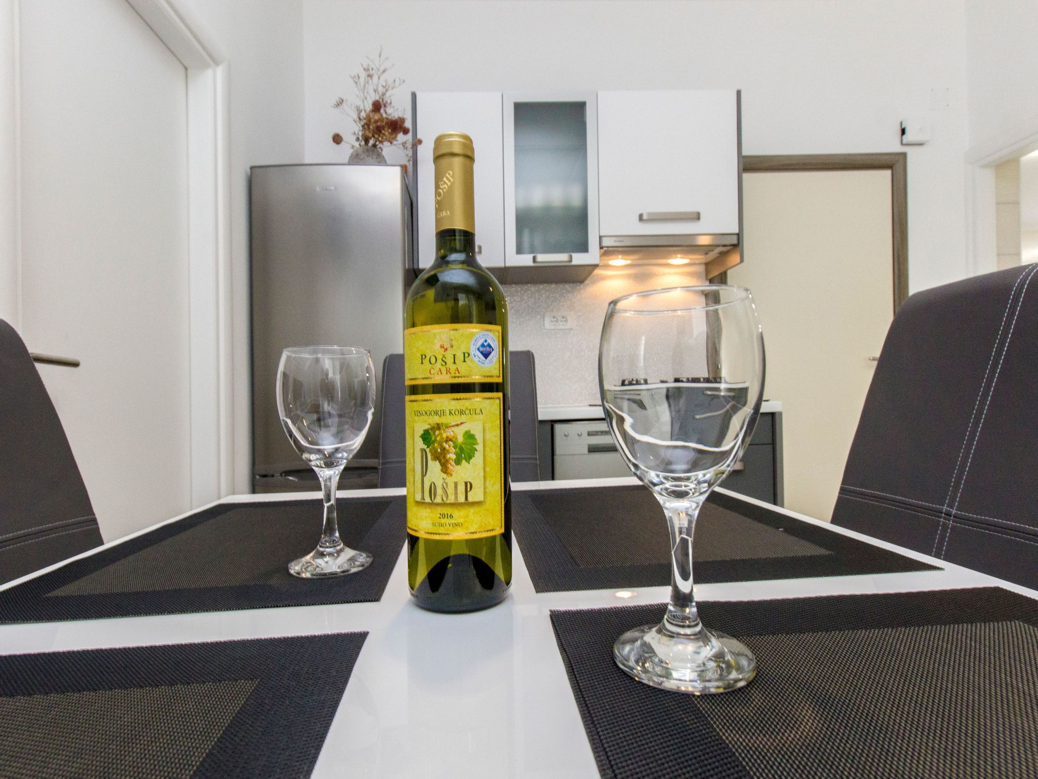 Mit Blick auf das Wasser