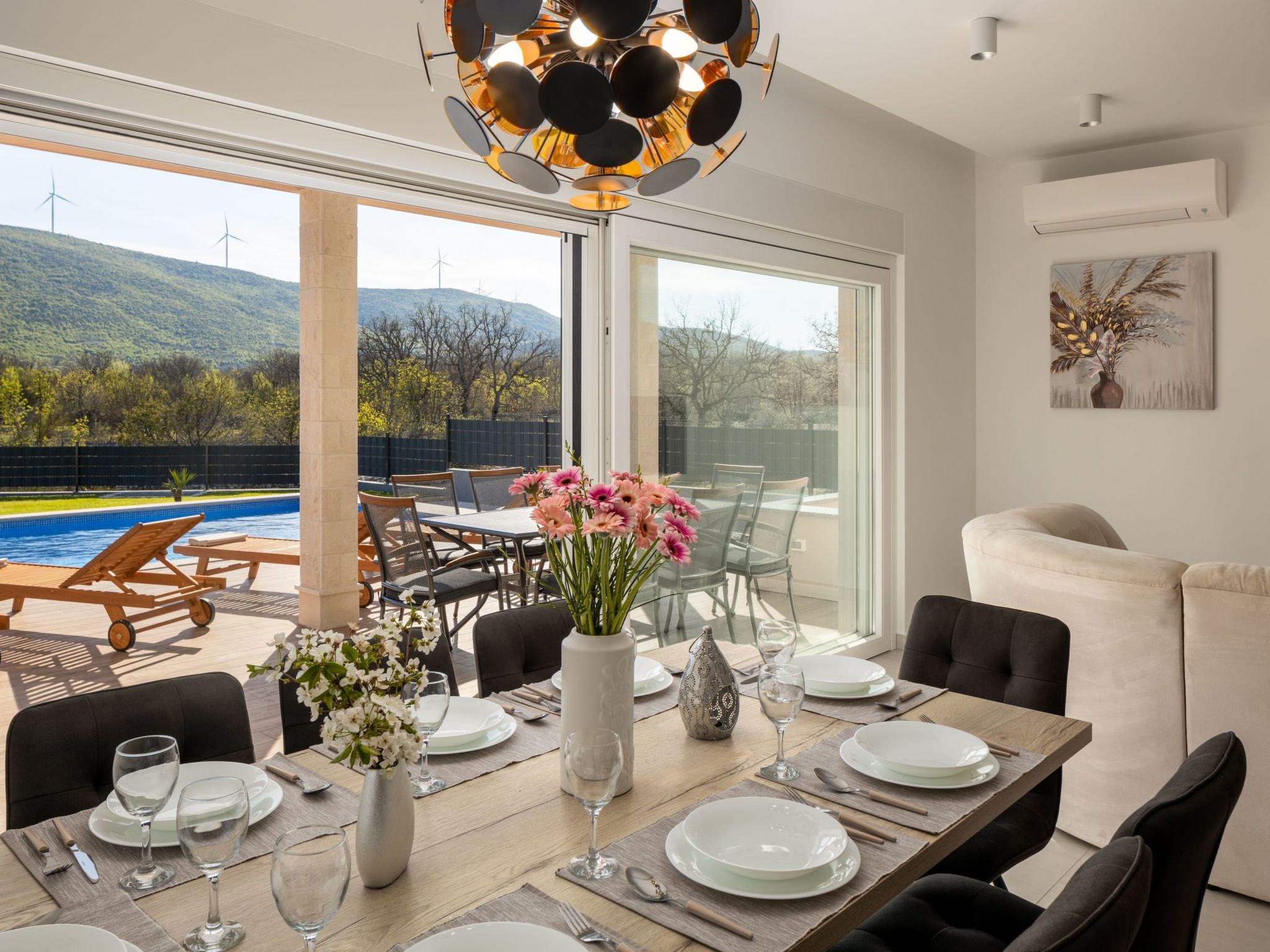 Villa Big Garden für 7 Personen und 1 Kind-Drinnen