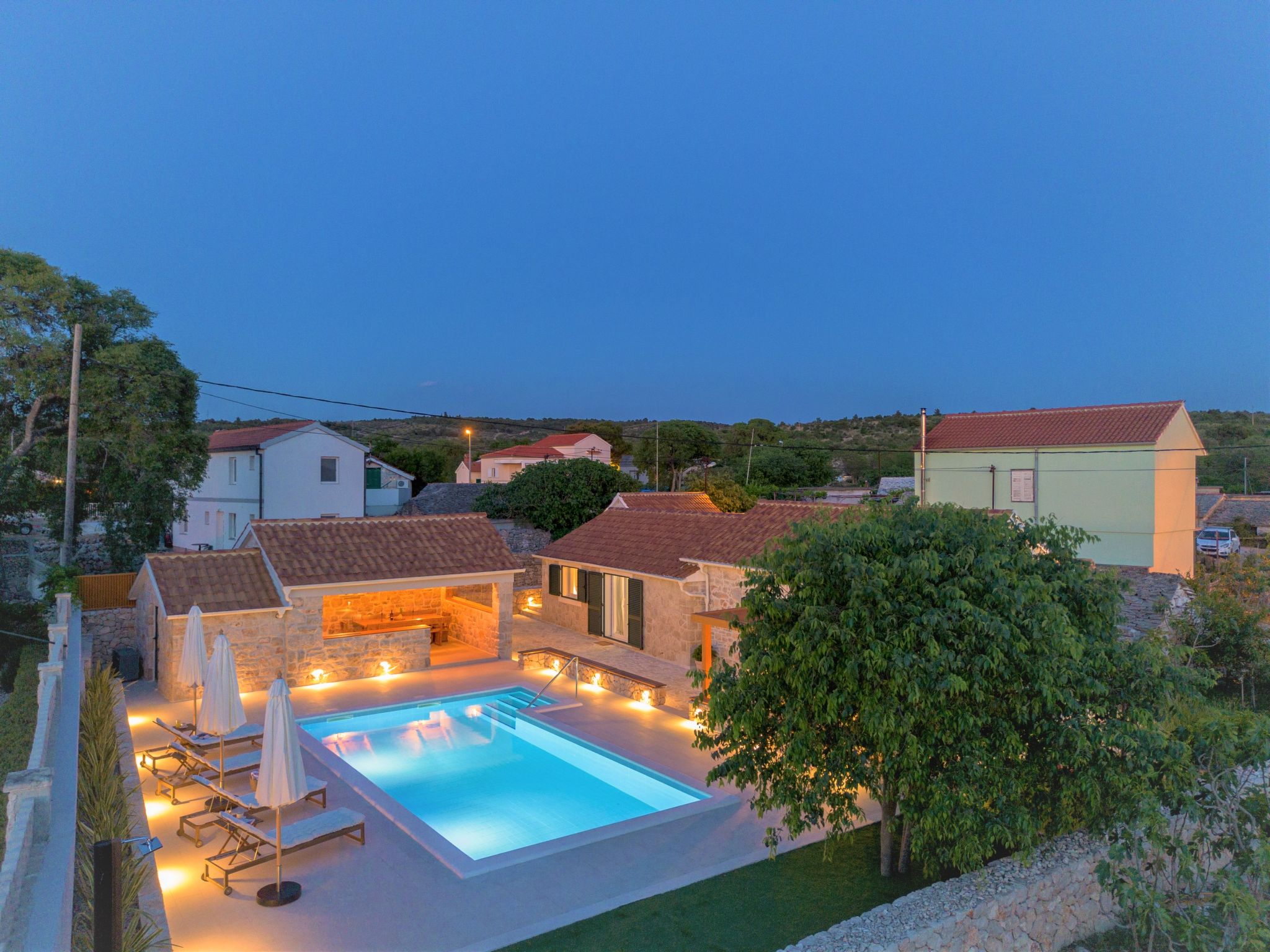 Villa di Perla: Moderne vrijstaande villa met privézwembad nabij Primošten - foto 29
