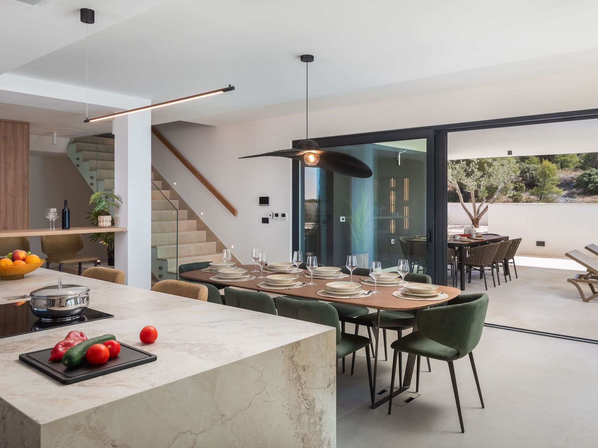 Ferienvilla "Oliva" mit Sauna-Drinnen