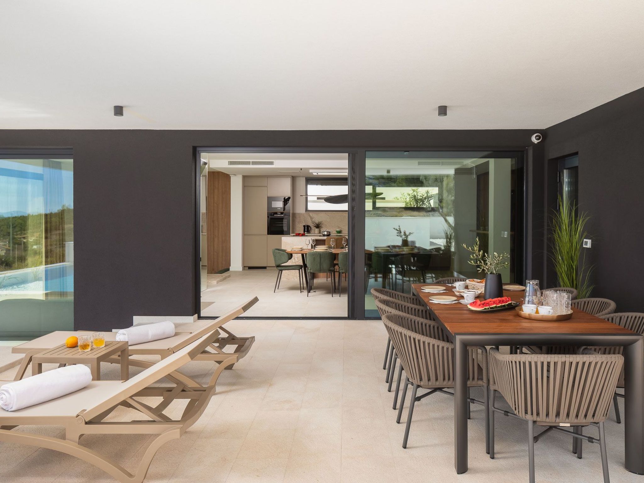 Ferienvilla "Oliva" mit Sauna-Drinnen