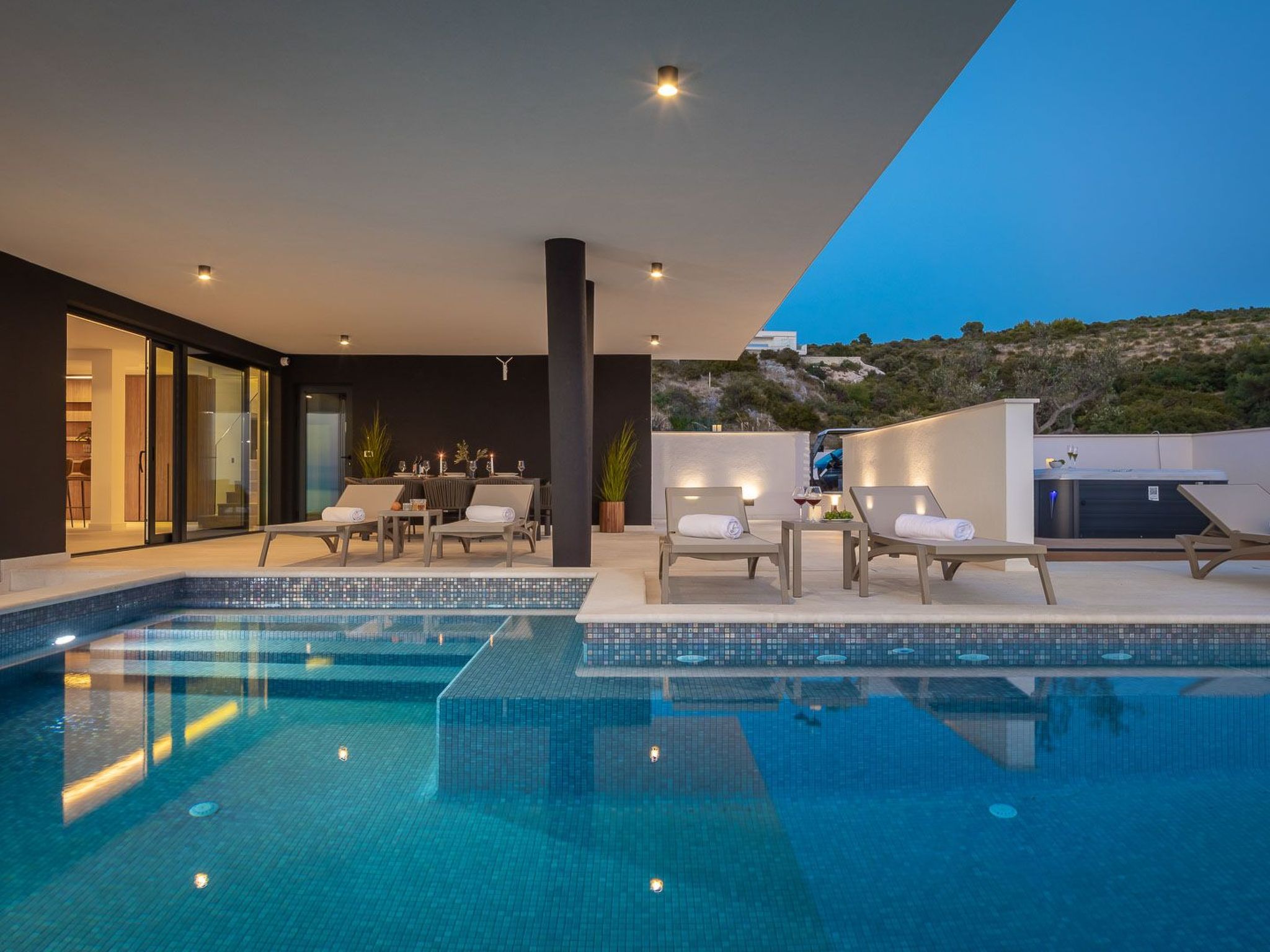 Ferienvilla "Oliva" mit Sauna-Drinnen