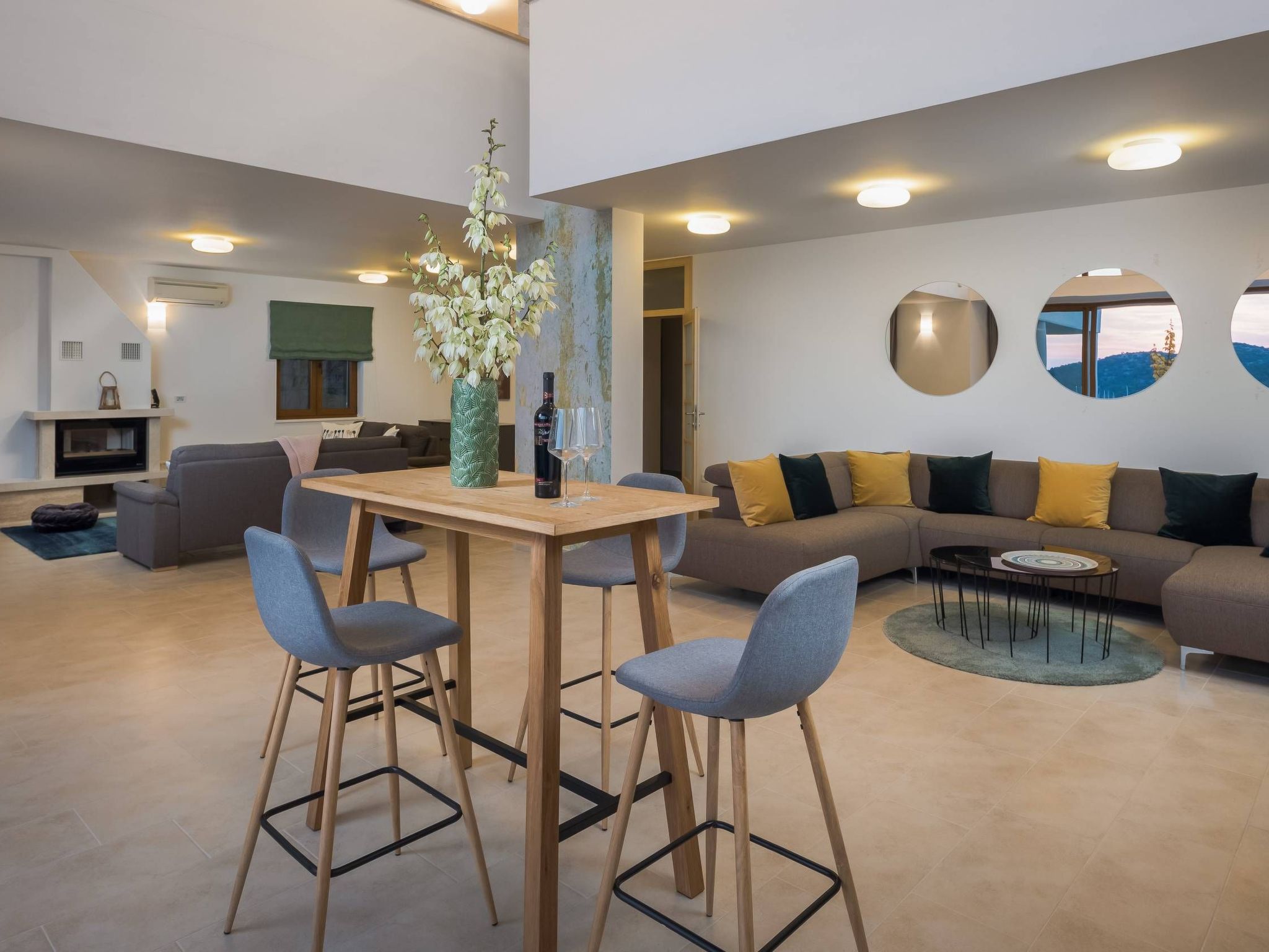 Luxusvilla Jasmin mit Privatpool-Drinnen