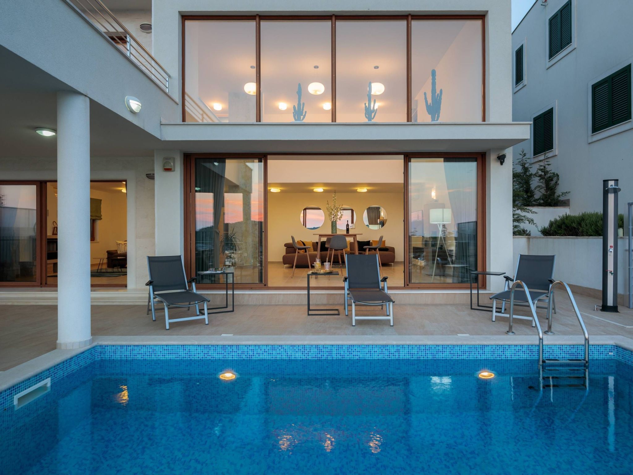 Luxusvilla Jasmin mit Privatpool-Drinnen