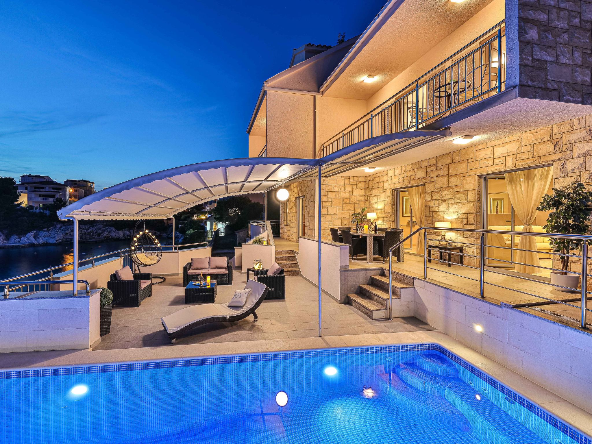 Villa Antonija: Stijlvolle villa direct aan zee met verwarmd zwembad in Ražanj - foto 22