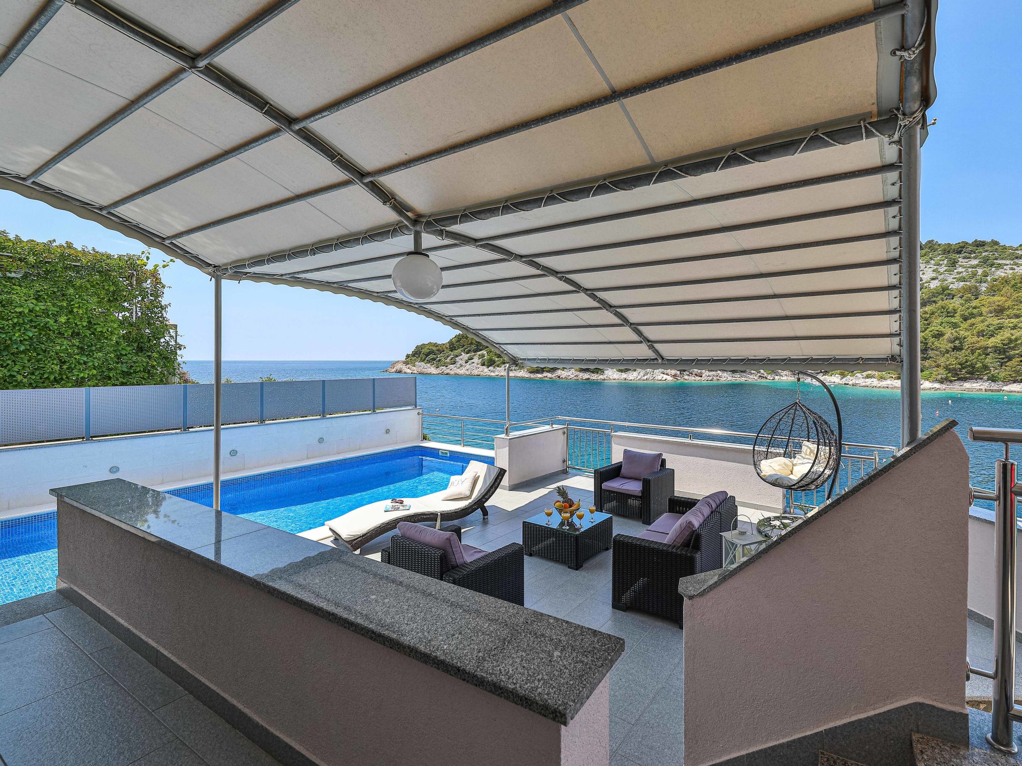 Villa Antonija: Stijlvolle villa direct aan zee met verwarmd zwembad in Ražanj - foto 19