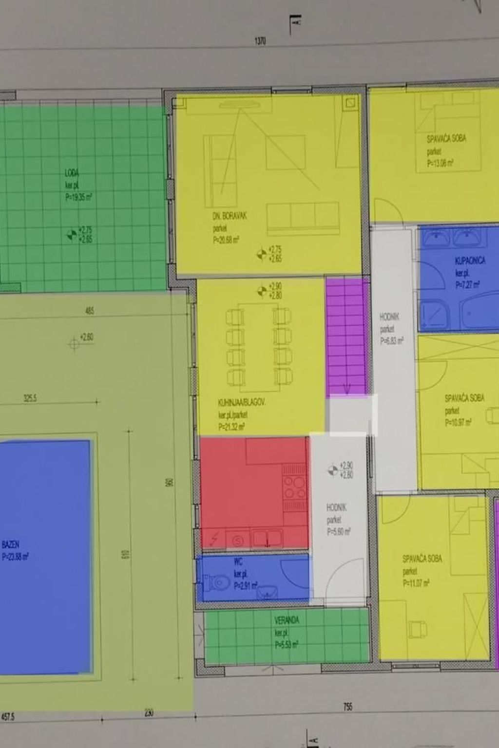 Villa Elena mit Pool, nur 60 Meter zum Meer-Binnen