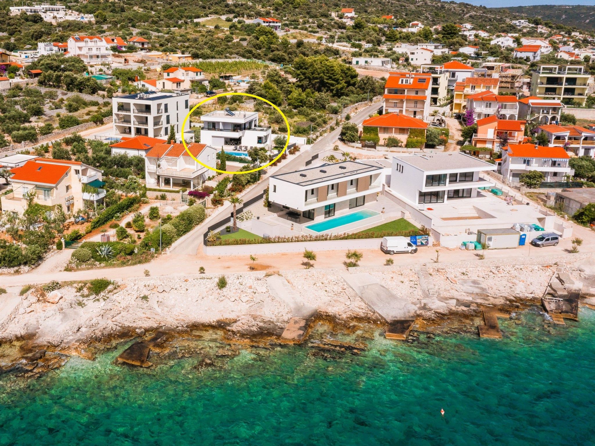Luxuriöse Villa Dolce Vita direkt am Meer mit privatem Pool und Parkplatz-Inside