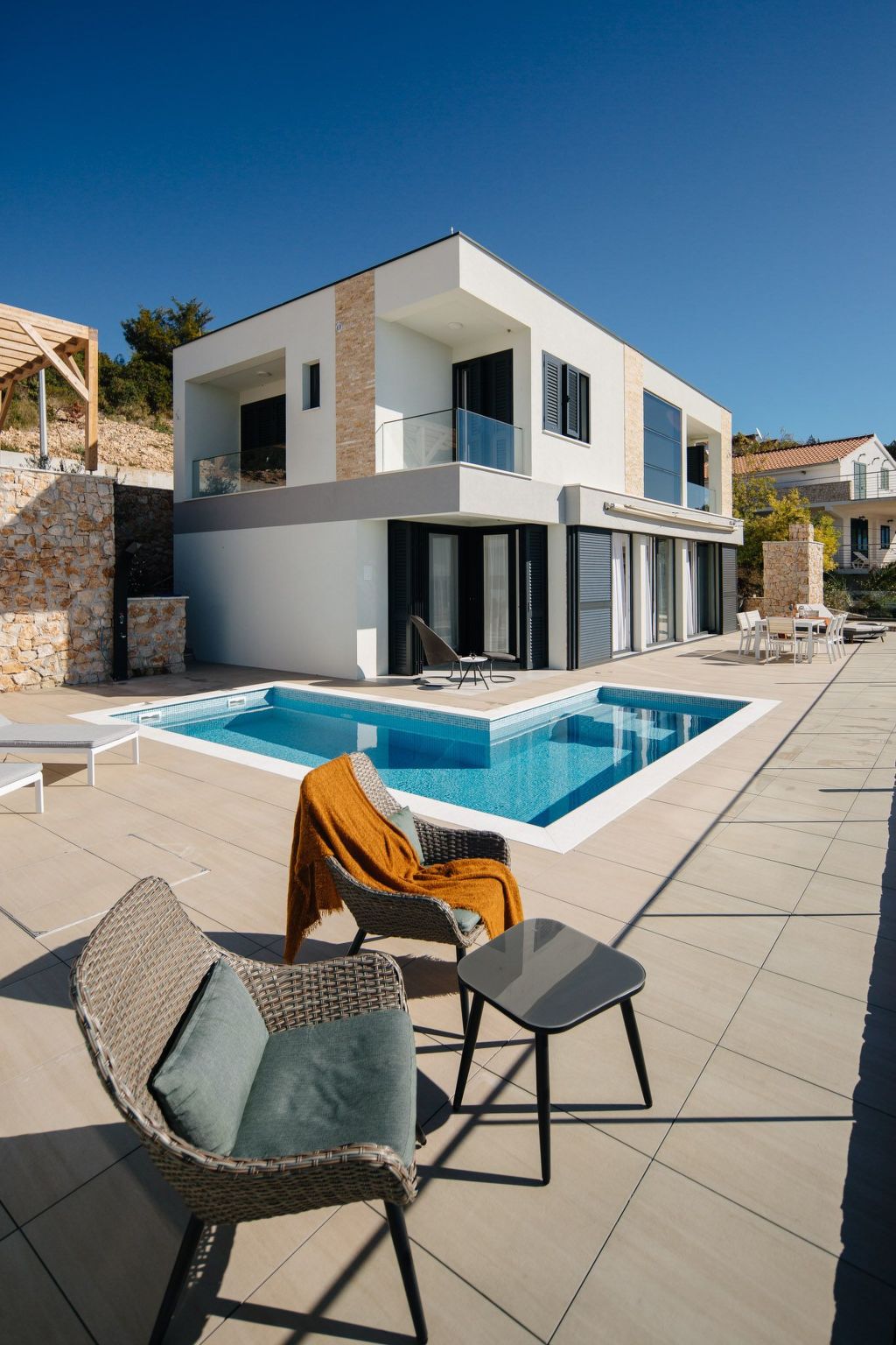 Charmantes Ferienhaus in Vinišće mit Privatem Pool und Meerblick