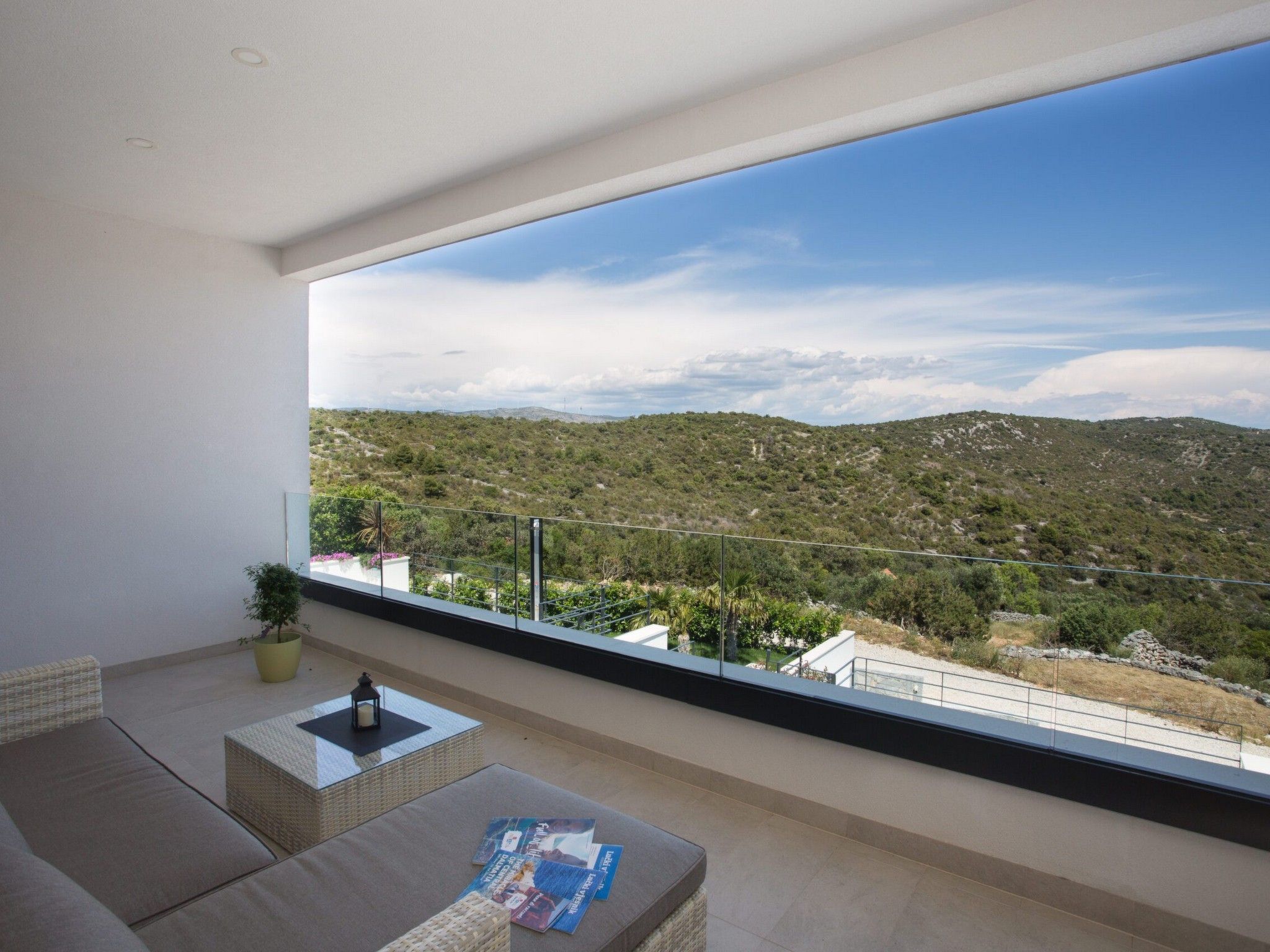 Ferienvilla "Orangenbaum" mit Blick auf das Wasser-Dehors