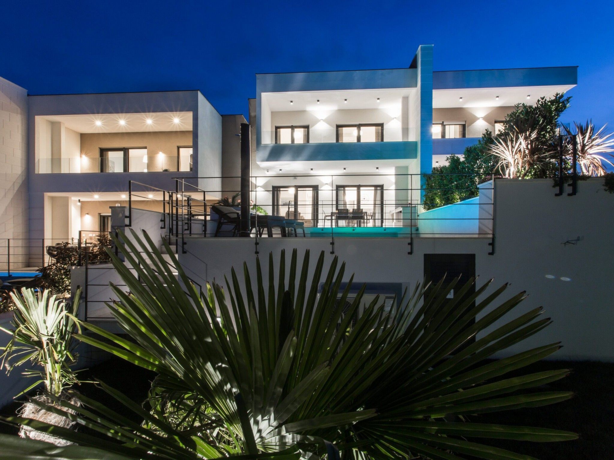 Ferienvilla "Orangenbaum" mit Blick auf das Wasser-Dehors