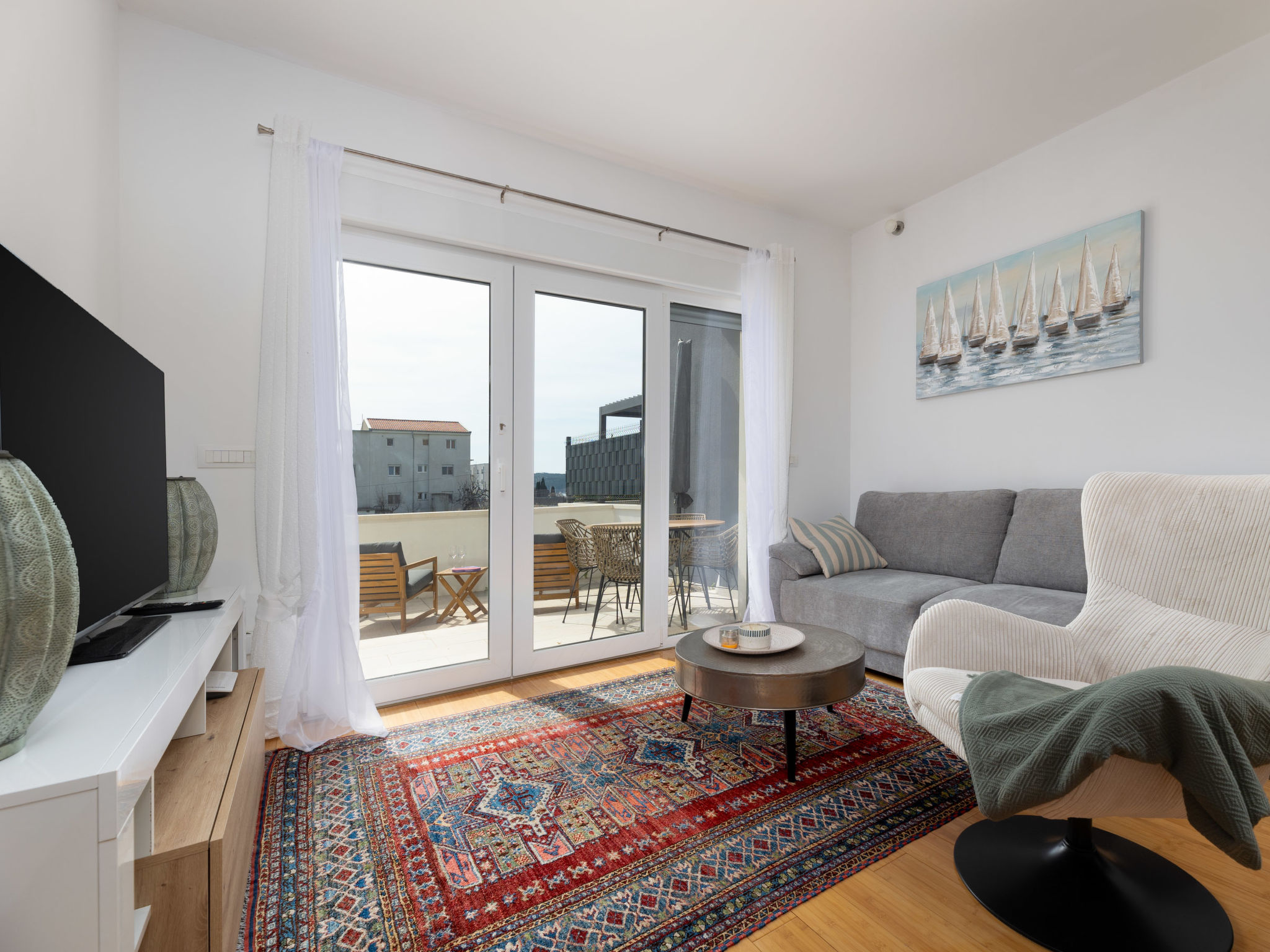 Sole - Modern appartement aan zee met zwembad, 1 km van strand Trogir - foto 7