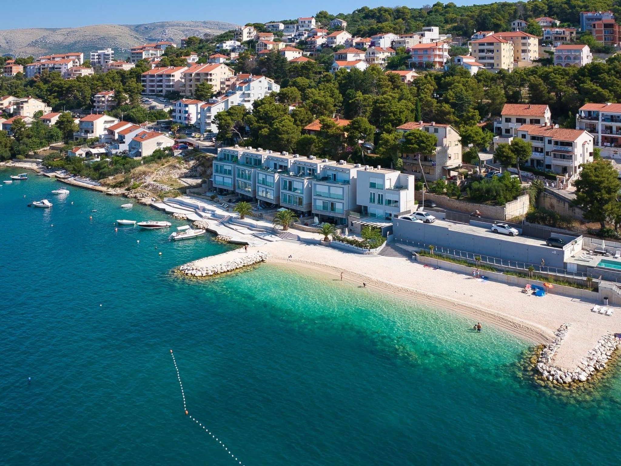 Luxuriöse Ferienvilla am Strand Luna Azzurra-Dehors