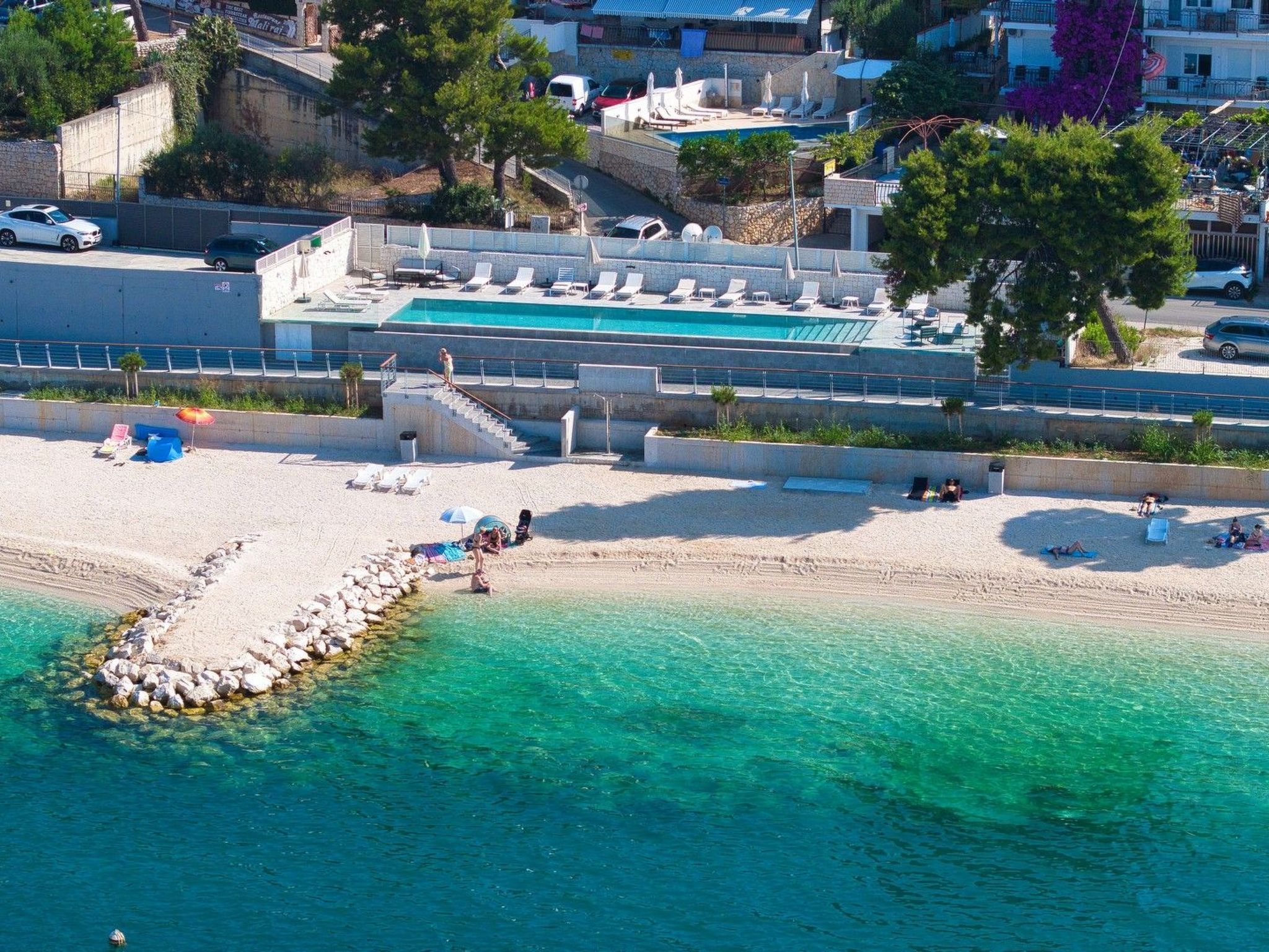 Luxuriöse Ferienvilla am Strand Luna Azzurra-Dehors