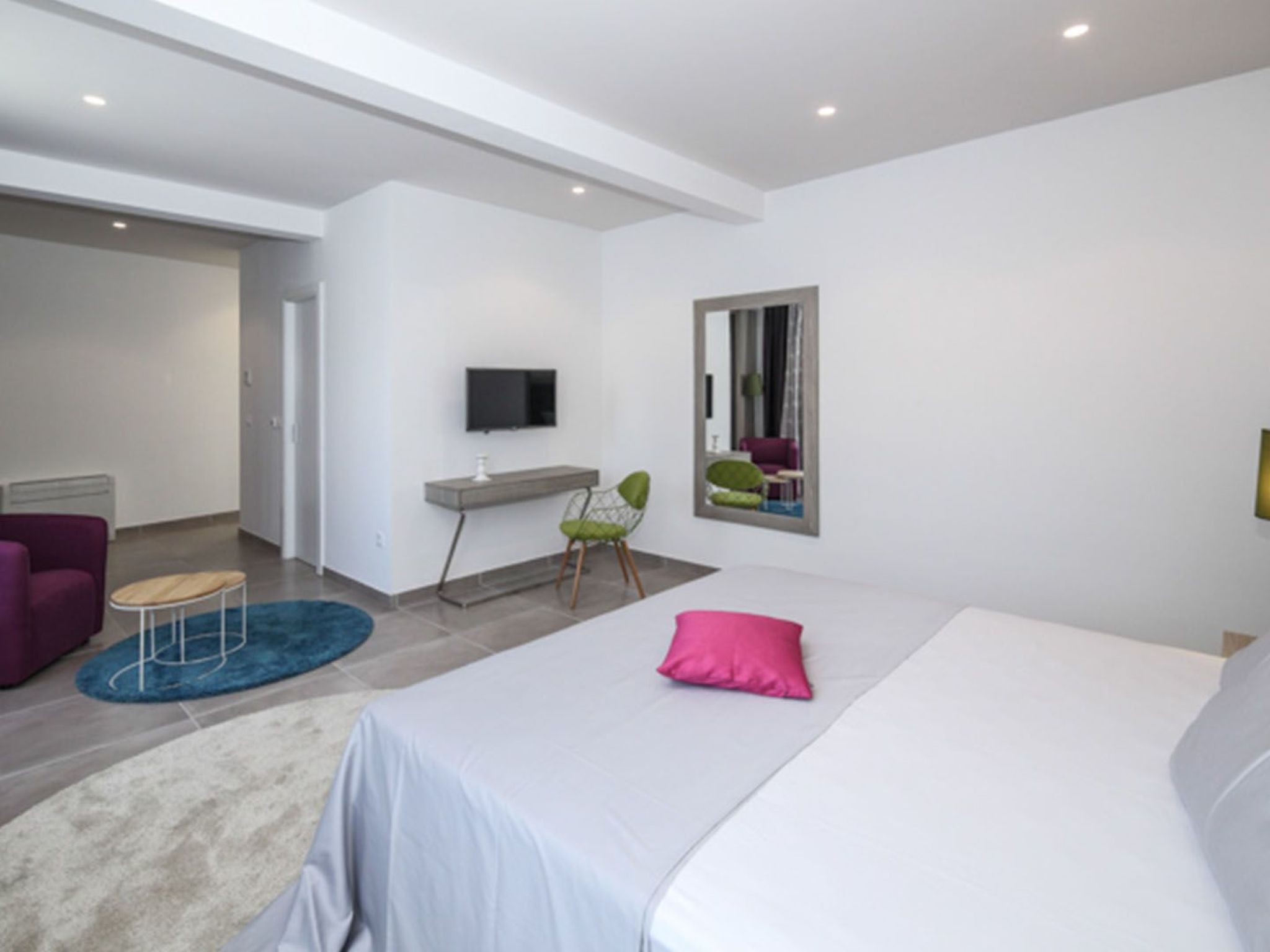 Luxusvilla Viola mit Pool, Sauna und Fitnessraum-Drinnen