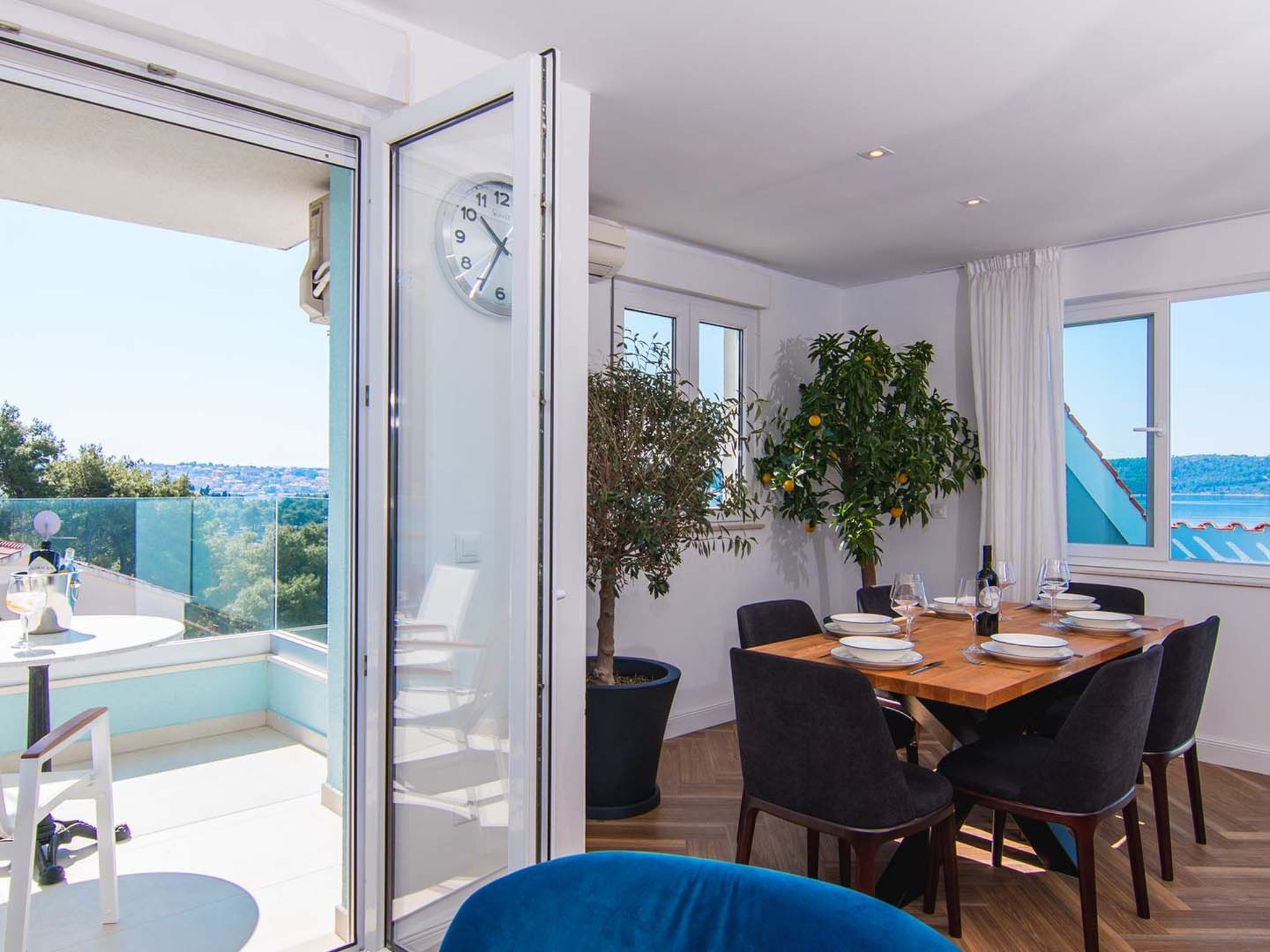 "Blue Sky" direkt am Strand-Dehors