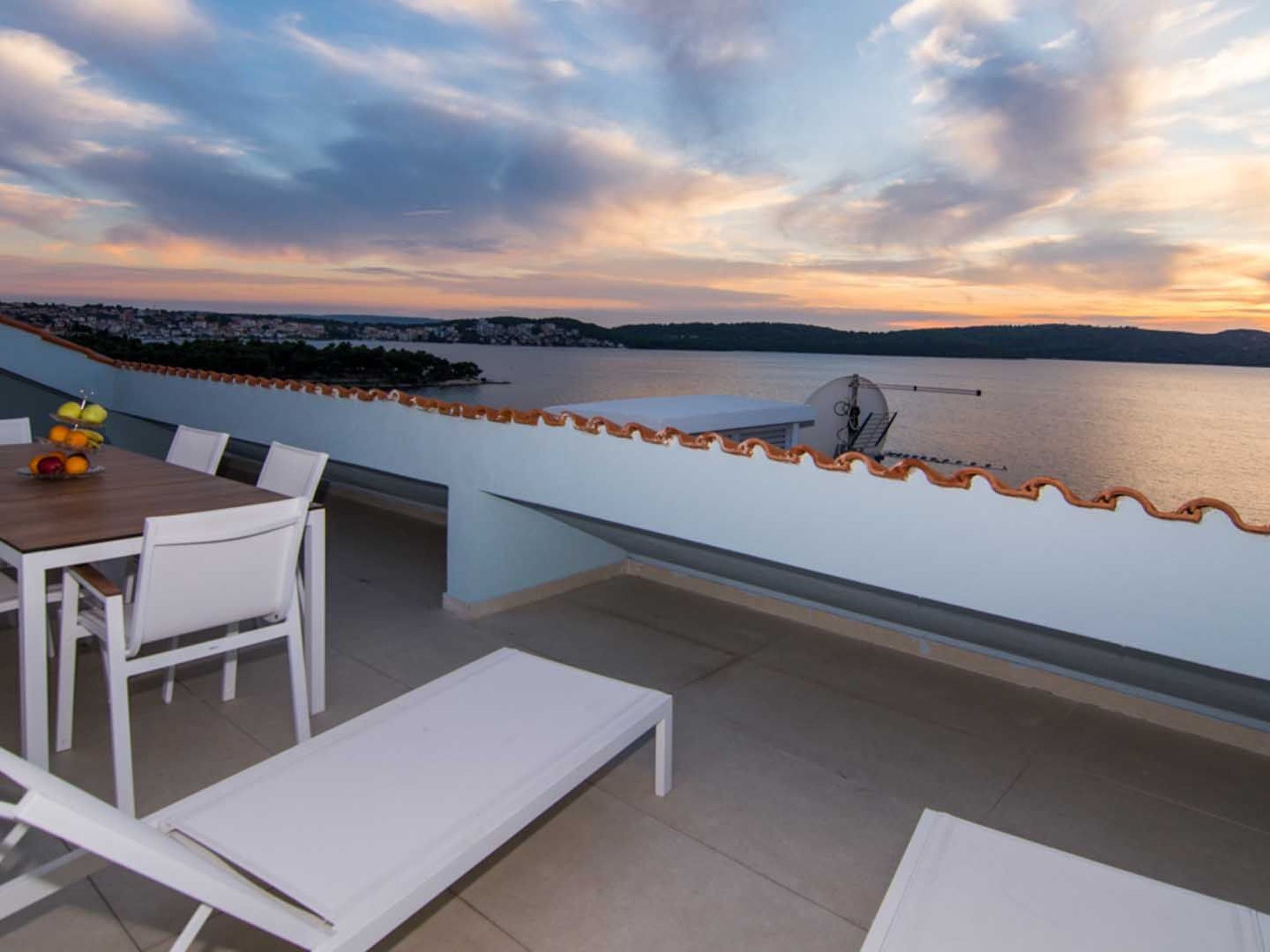 "Blue Sky" direkt am Strand-Dehors