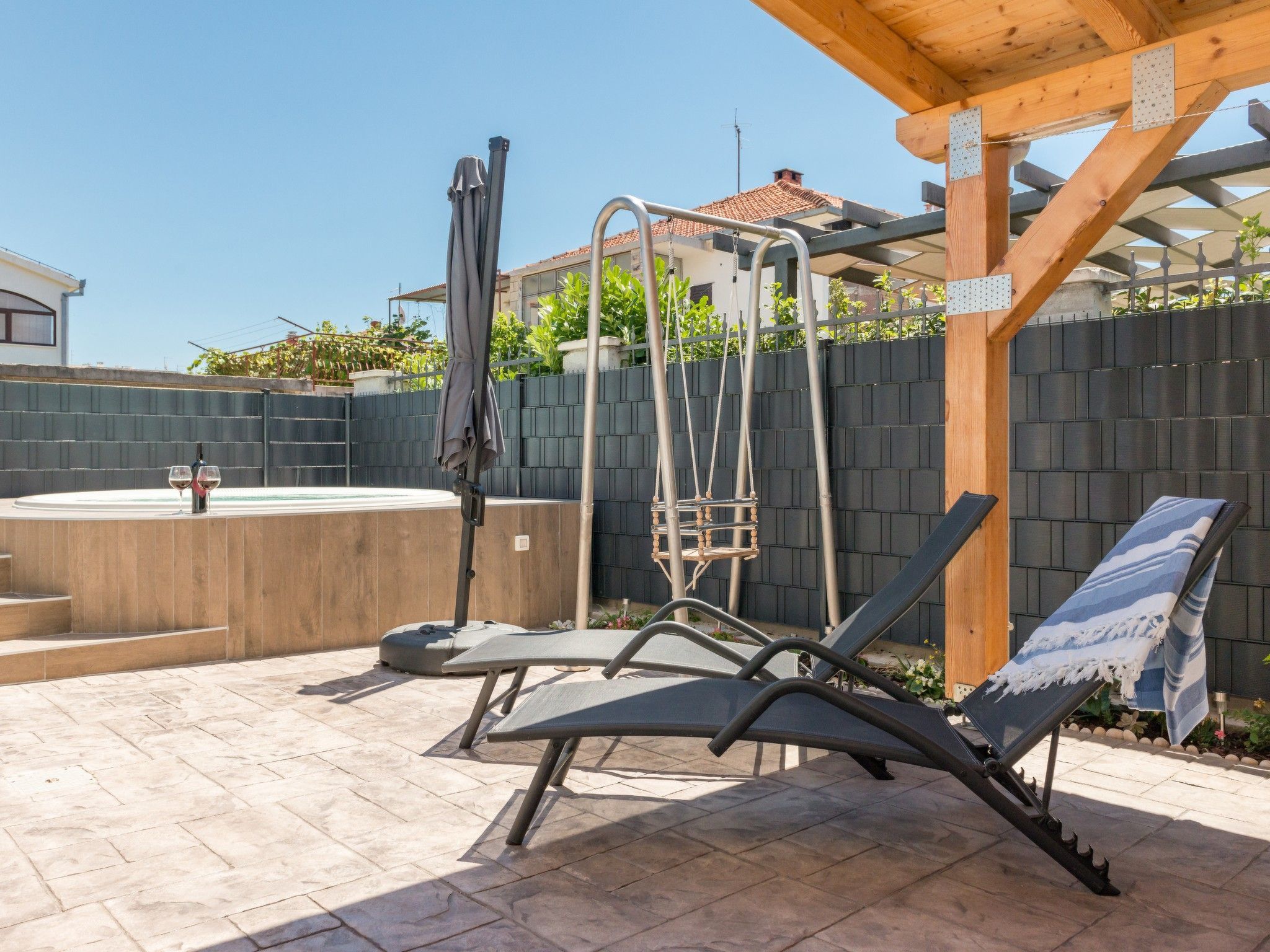 Stilvolle Wohnung Sun mit Jacuzzi