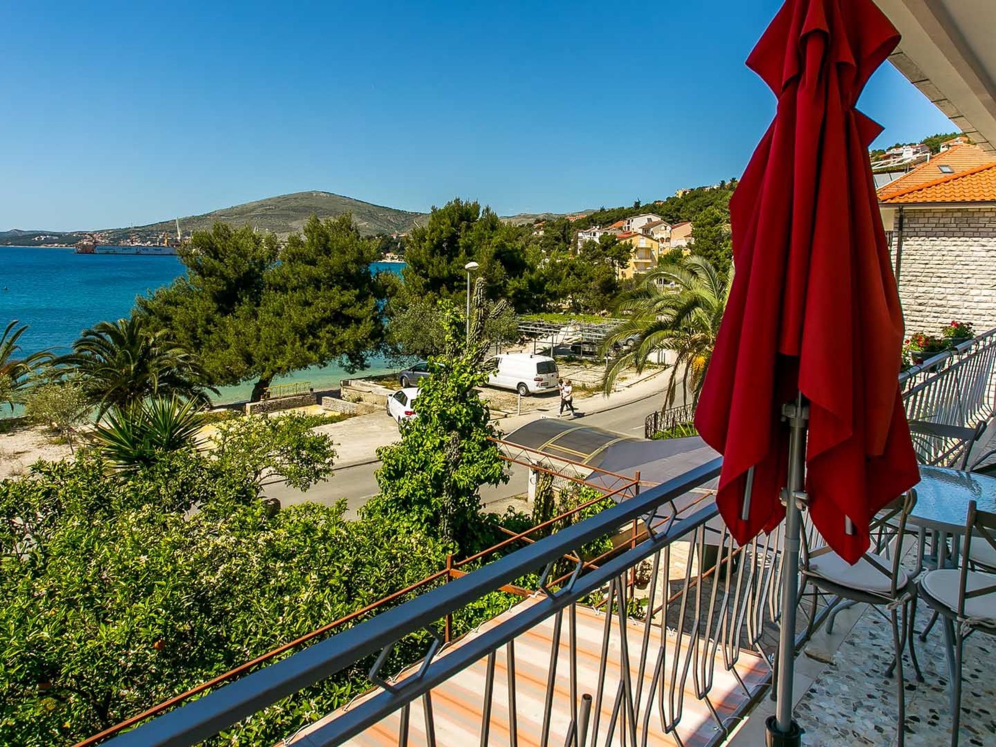 Wohnung "Irena III" mit Blick auf das Wasser-Draußen