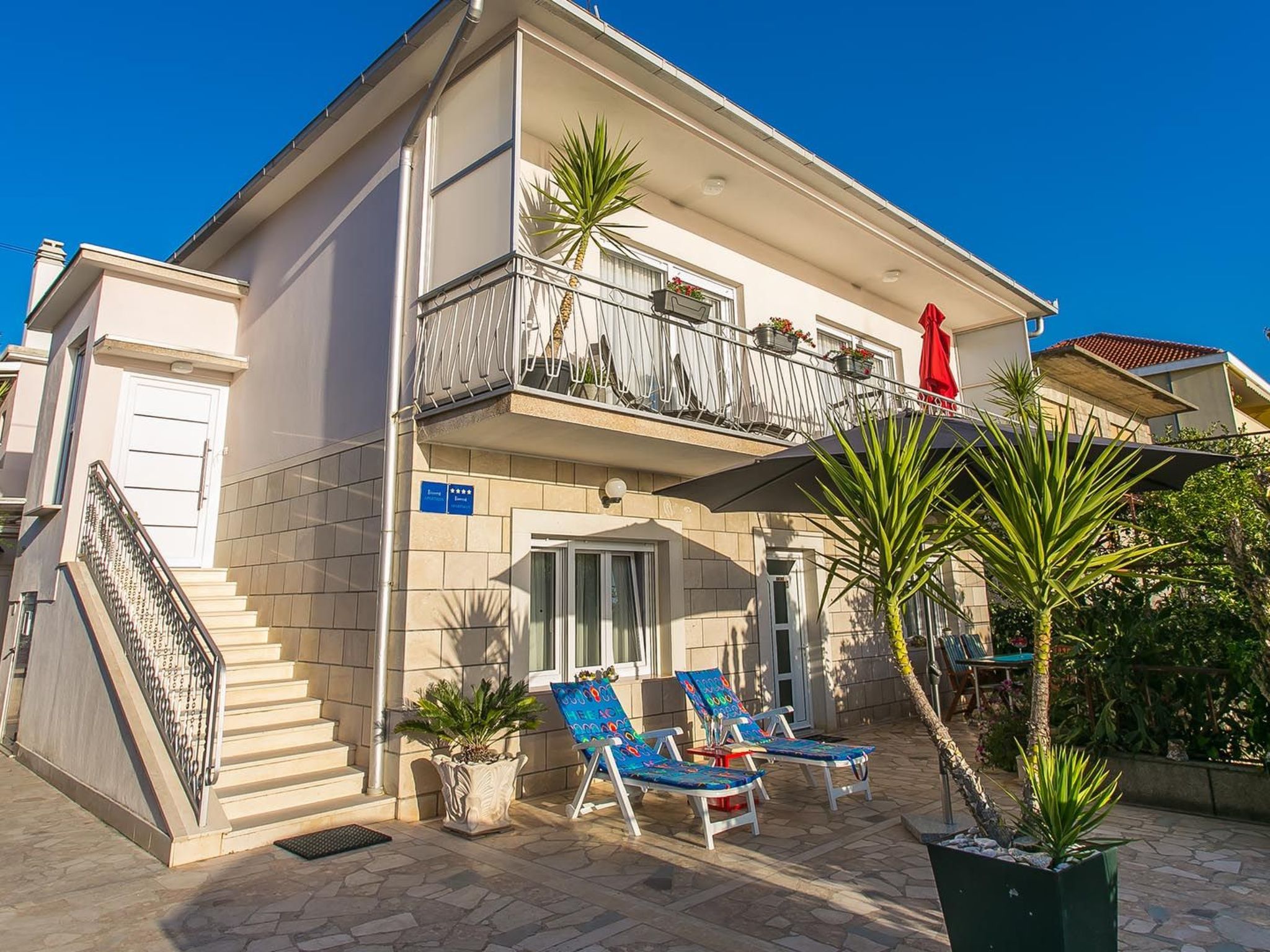 Wohnung "Irena III" mit Blick auf das Wasser-Draußen