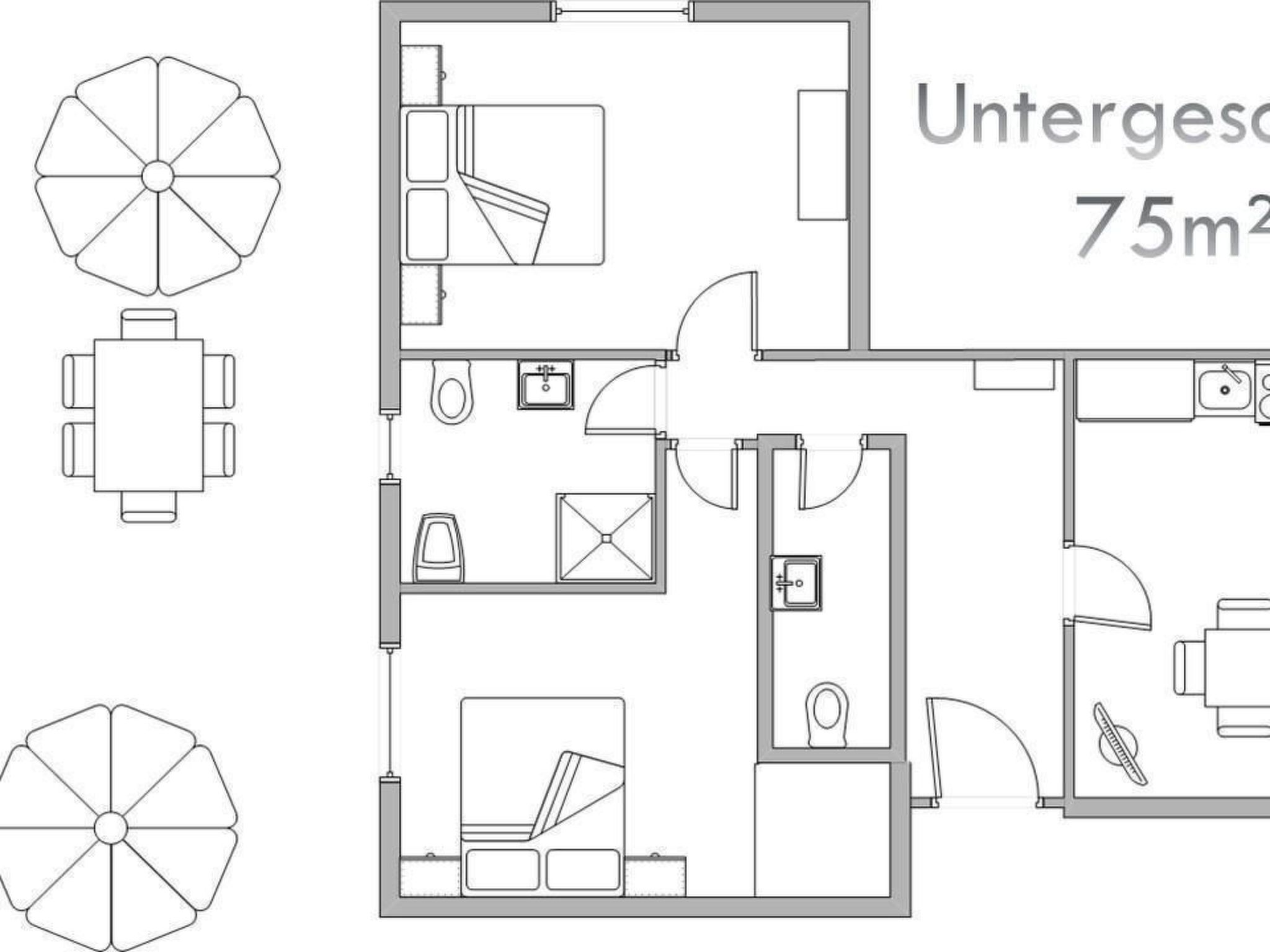 Erdgeschosswohnung mit viel Komfort und Terrasse-Drinnen
