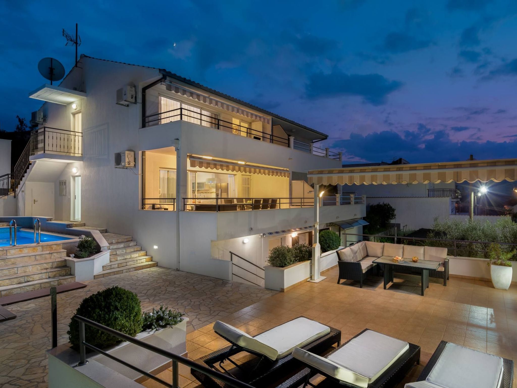 'Villa Silvio' mit Blick auf das Wasser