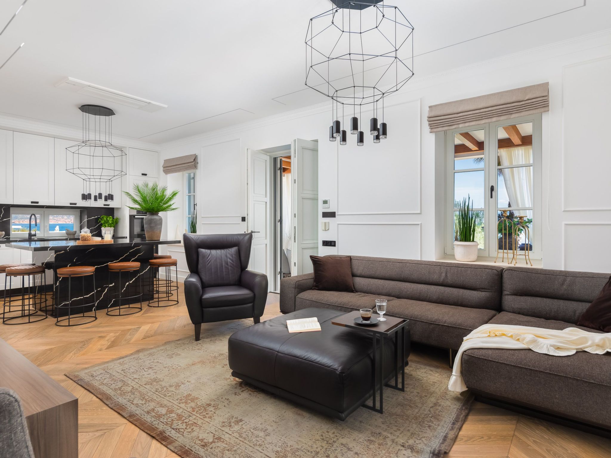 Villa L'orizzonte mit Außenküche in der Nähe von Trogir-Binnen