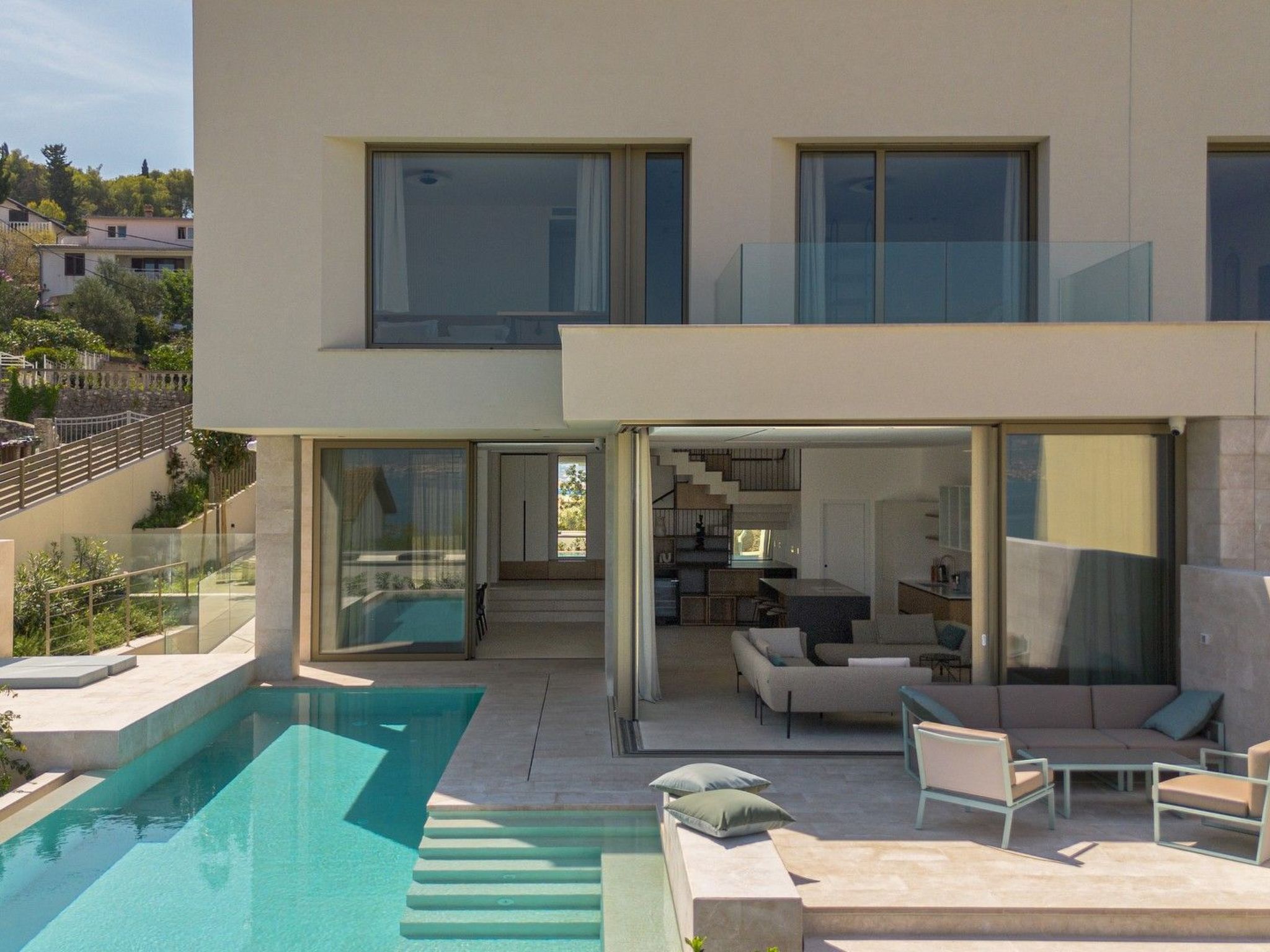 Vakantiehuis met privé zwembad in Trogir/Slatine (Kroatië) voor 4 personen