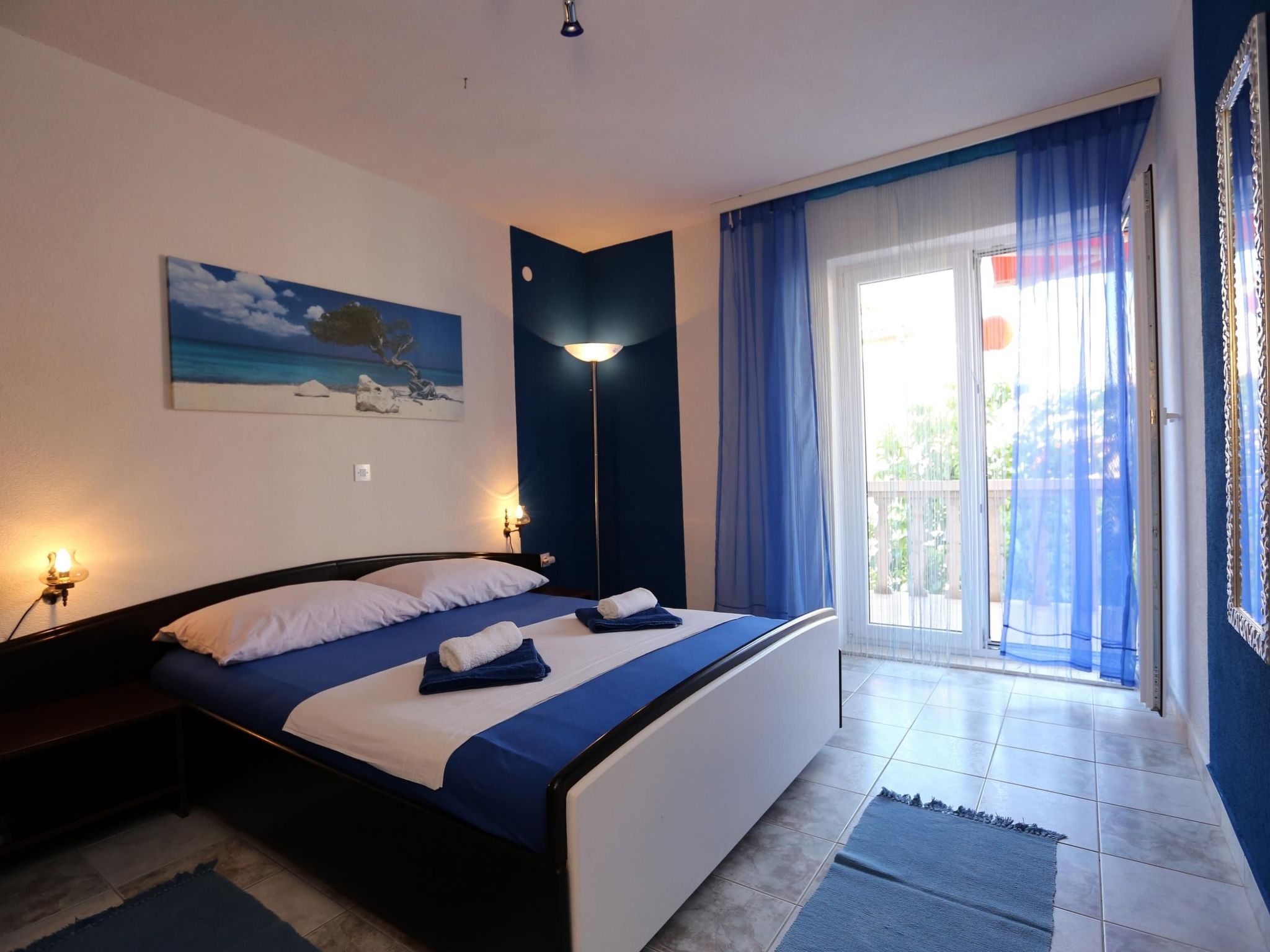 Villa Mediteran, kleine Ferienwohnung mit Balkon-Drinnen