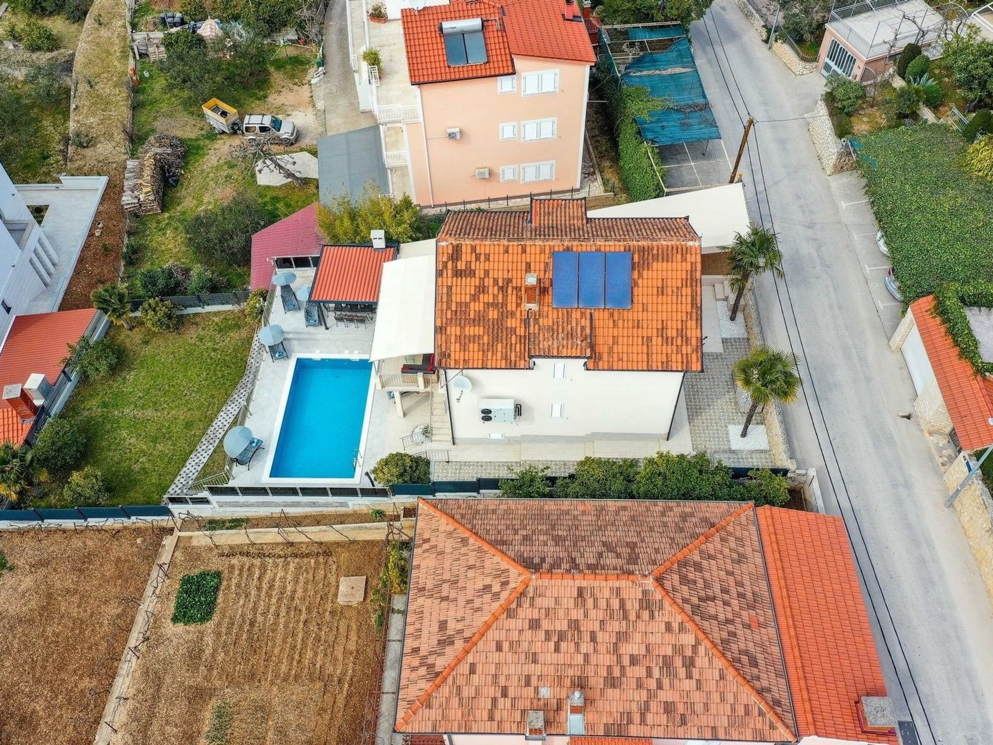 Villa Urban in Trogir mit privatem beheiztem Pool-Binnen