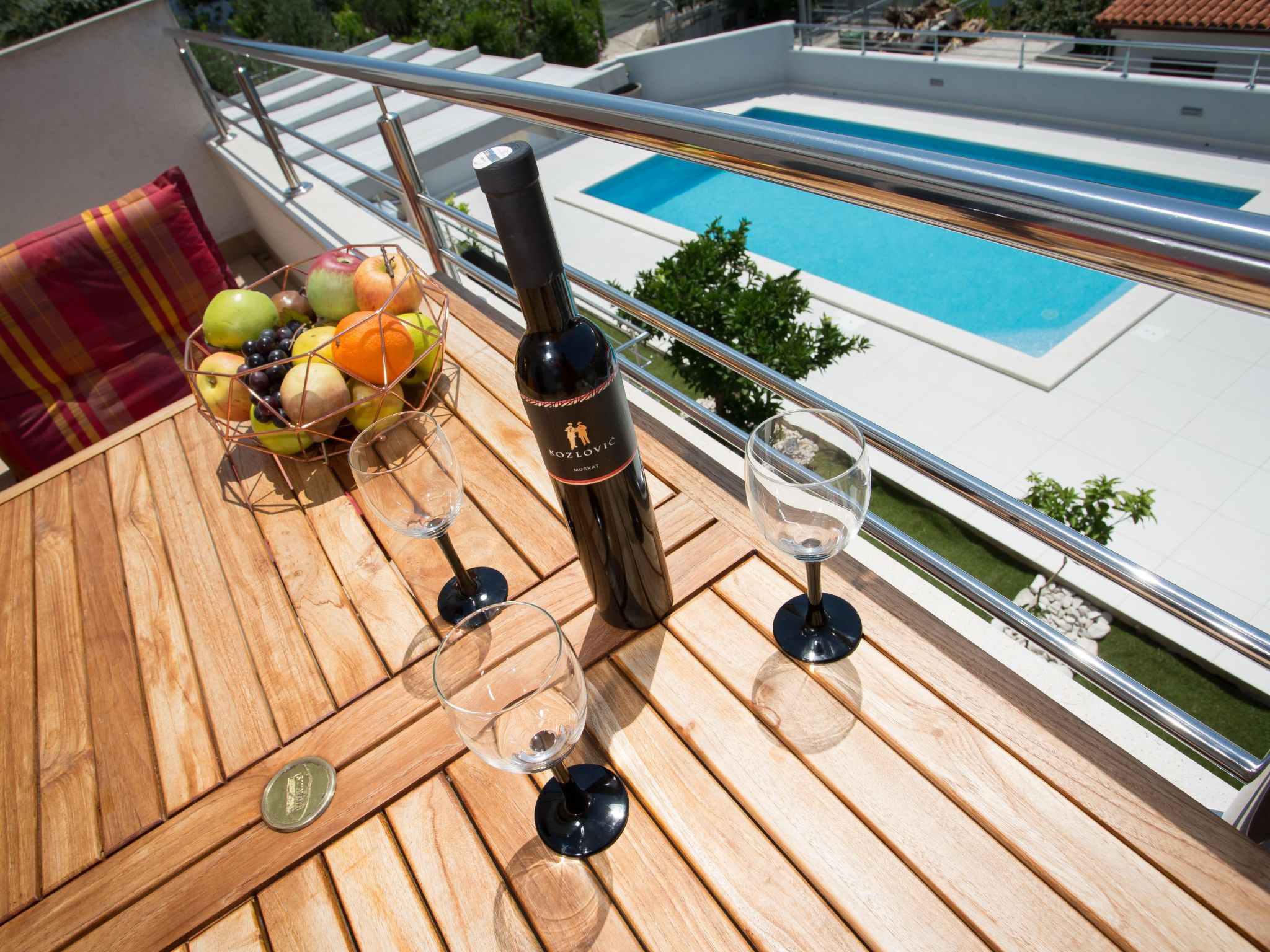 Für 5 Personen ca. 65 m&sup2; in Okrug Gornji, Adriaküste Kroatien (Kroatische