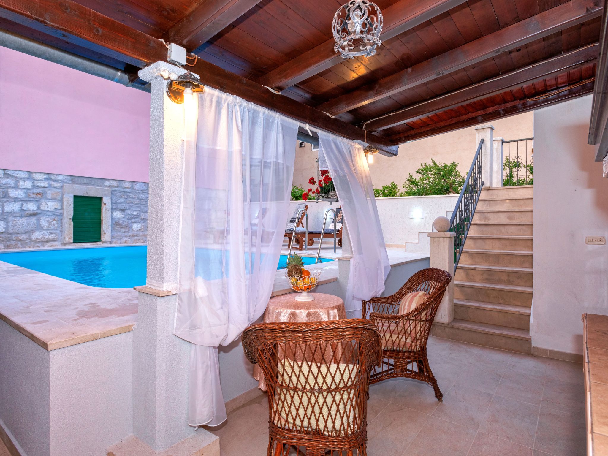 Villa Radovani mit privatem Pool und Panoramablick aufs Meer, Jelsa, Insel Hvar-Image-tags.info