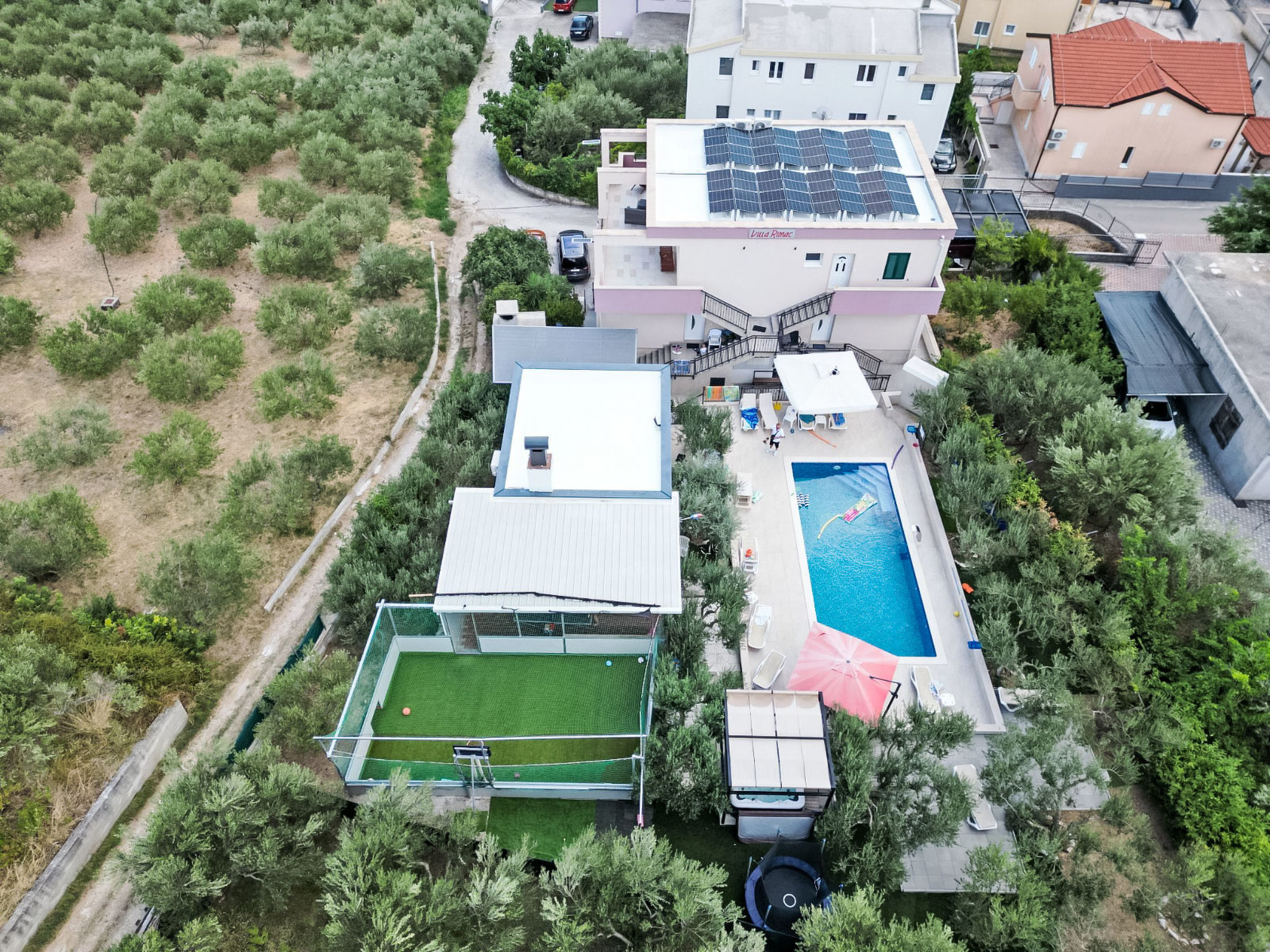 Villa Rimac in Kastel Stafilic mit Garten, Grill