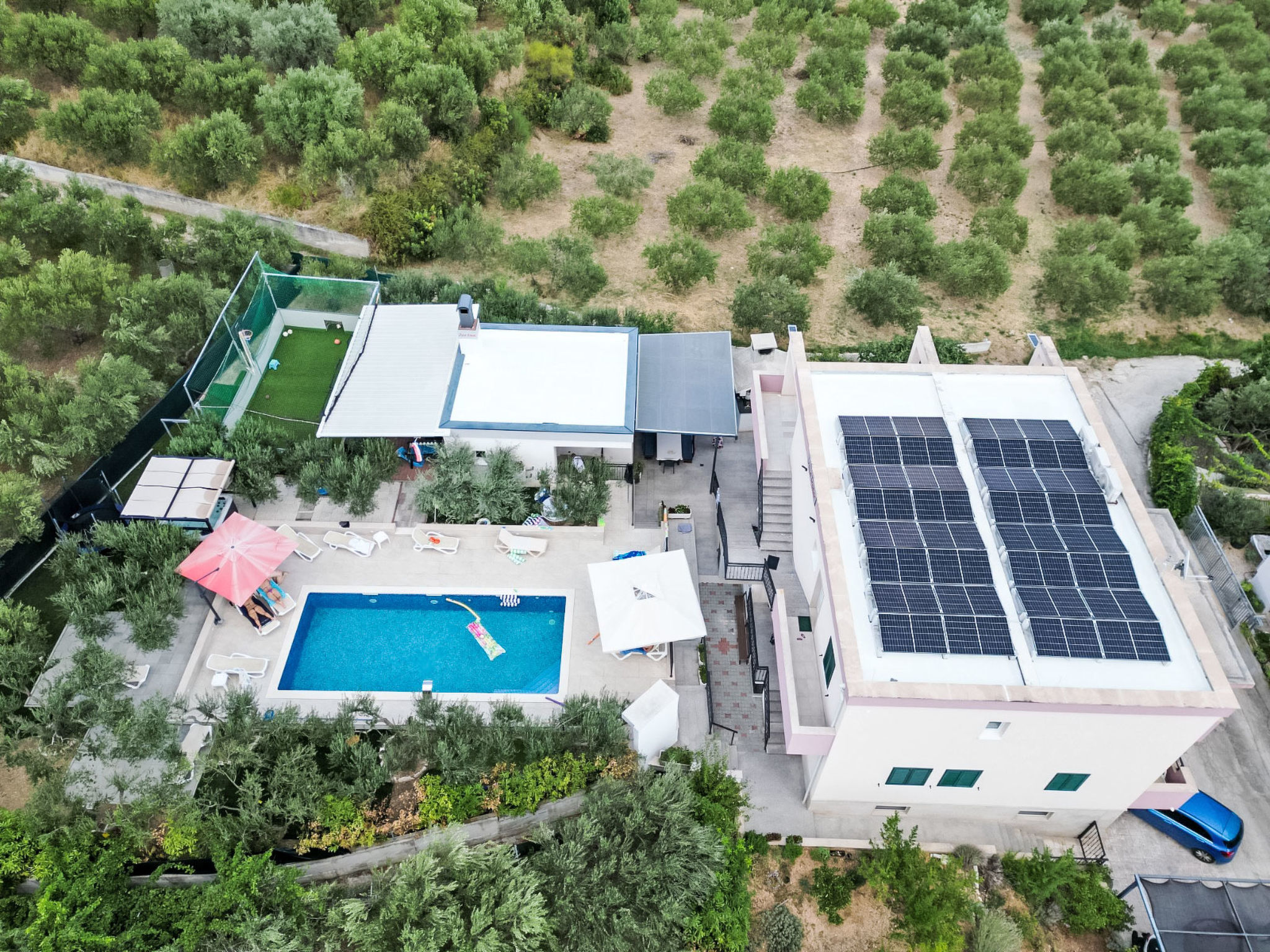 Villa Rimac in Kastel Stafilic mit Garten, Grill