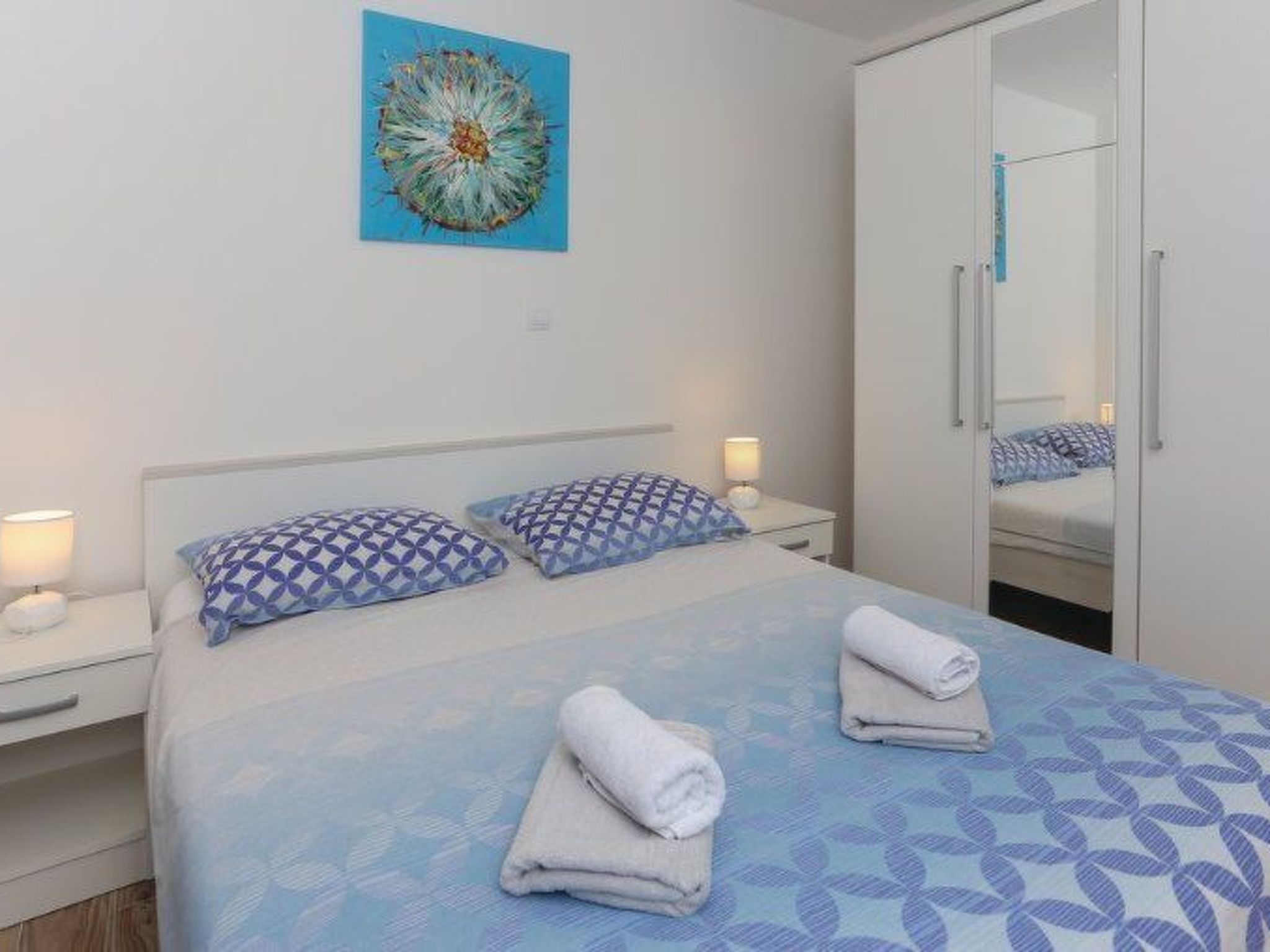 Villa Rimac in Kastel Stafilic mit Garten, Grill-Dedans