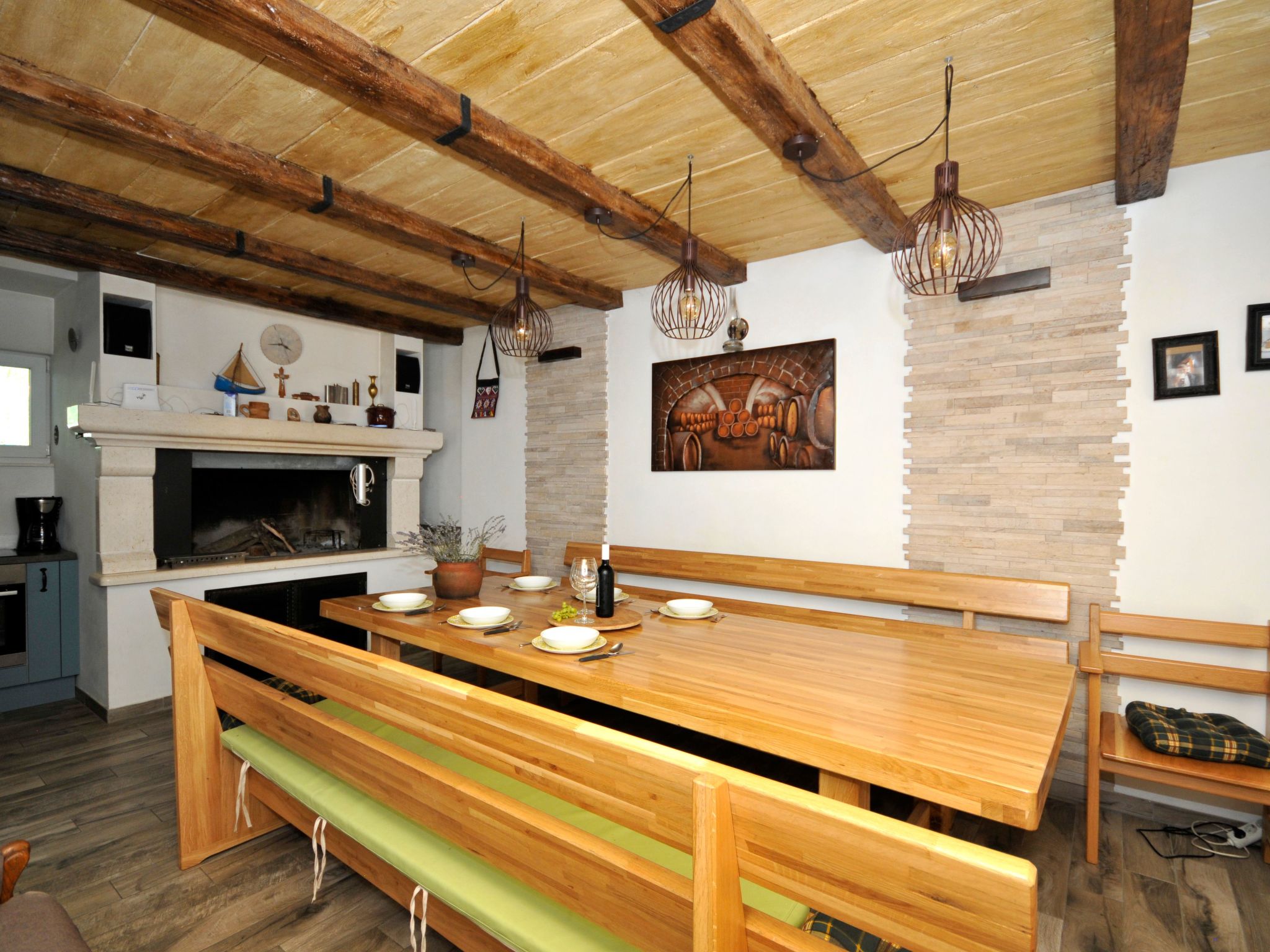 Villa Rimac in Kastel Stafilic mit Garten, Grill-Dedans