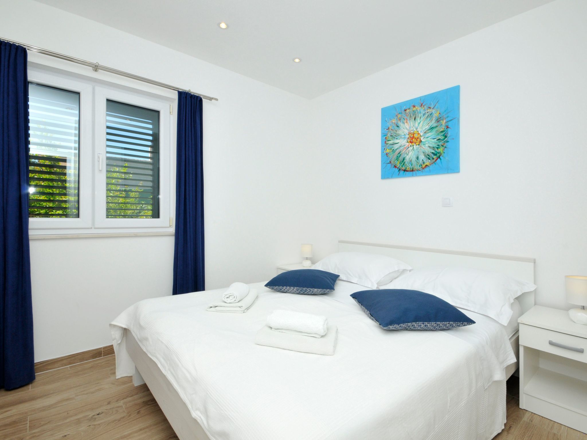 Villa Rimac in Kastel Stafilic mit Garten, Grill-Dedans