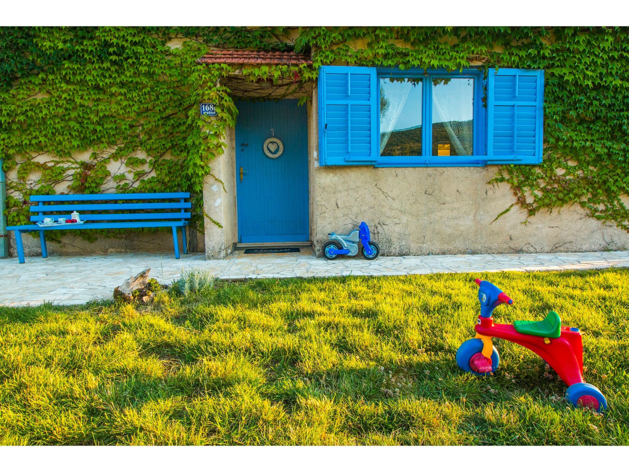 Romantisches Haus in Krušvar mit privatem Pool-Drinnen