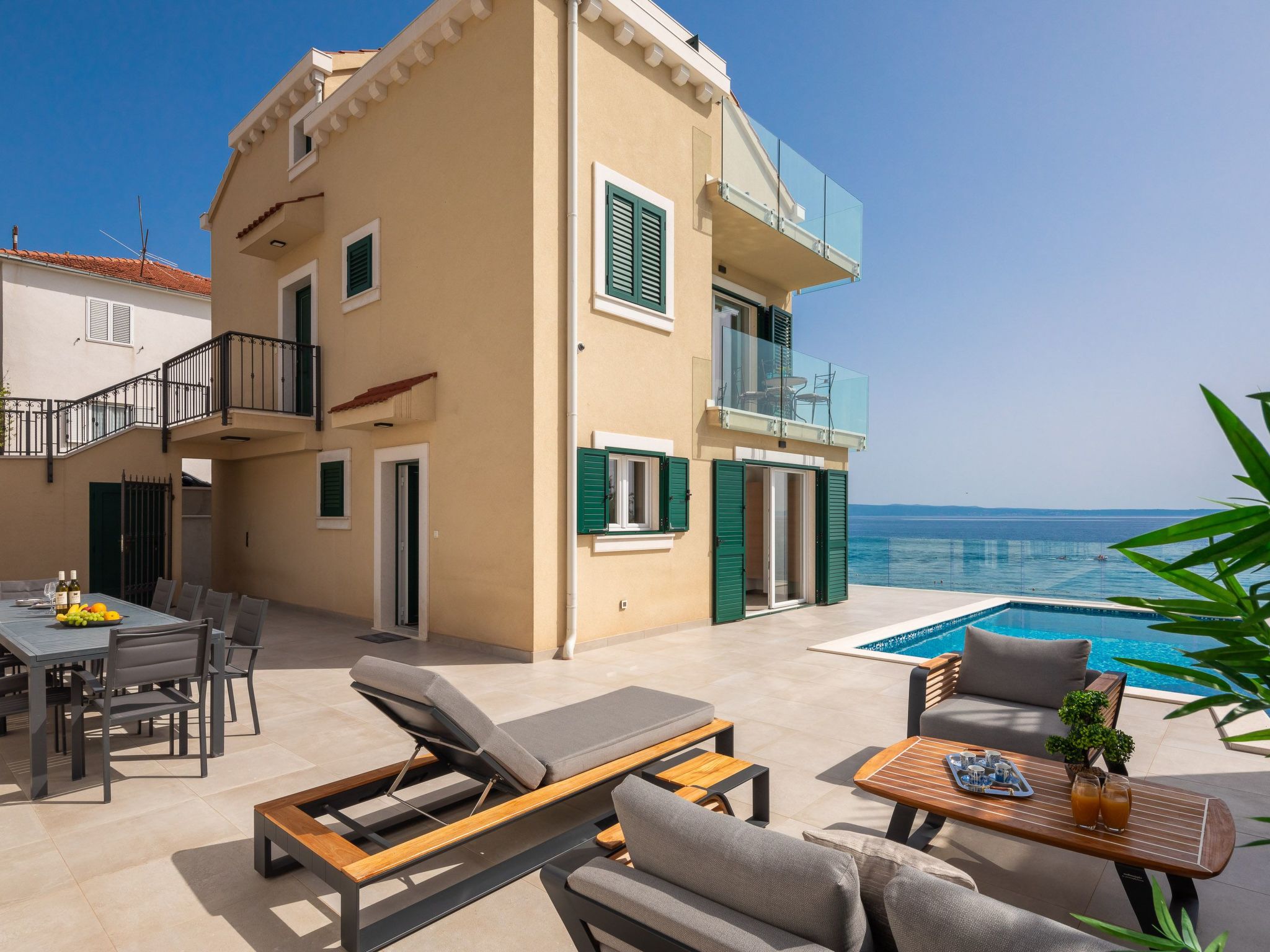 Vakantiehuis met privé zwembad in Split/Stobrec (Kroatië) voor 10 personen