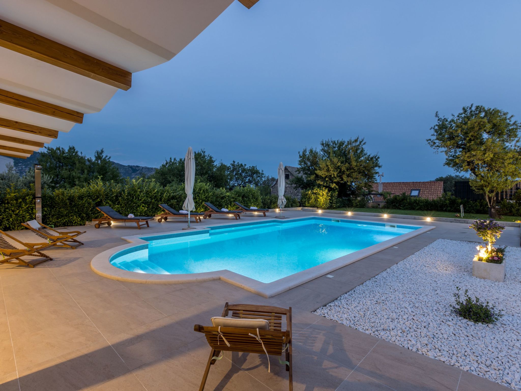 Villa Melki mit großem Privatpool-Drinnen