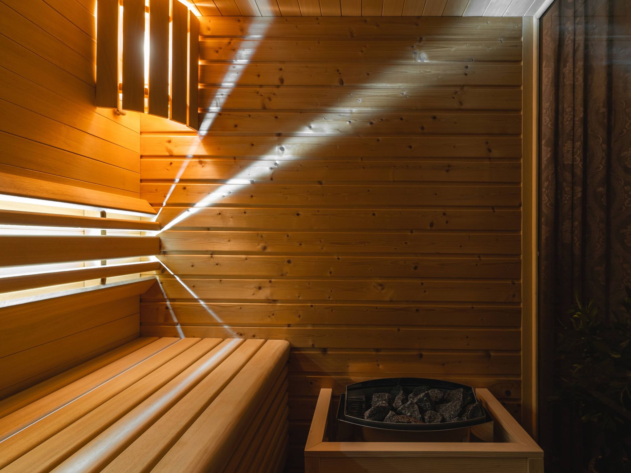 Villa Longfield mit privaten Pool und Sauna-Drinnen