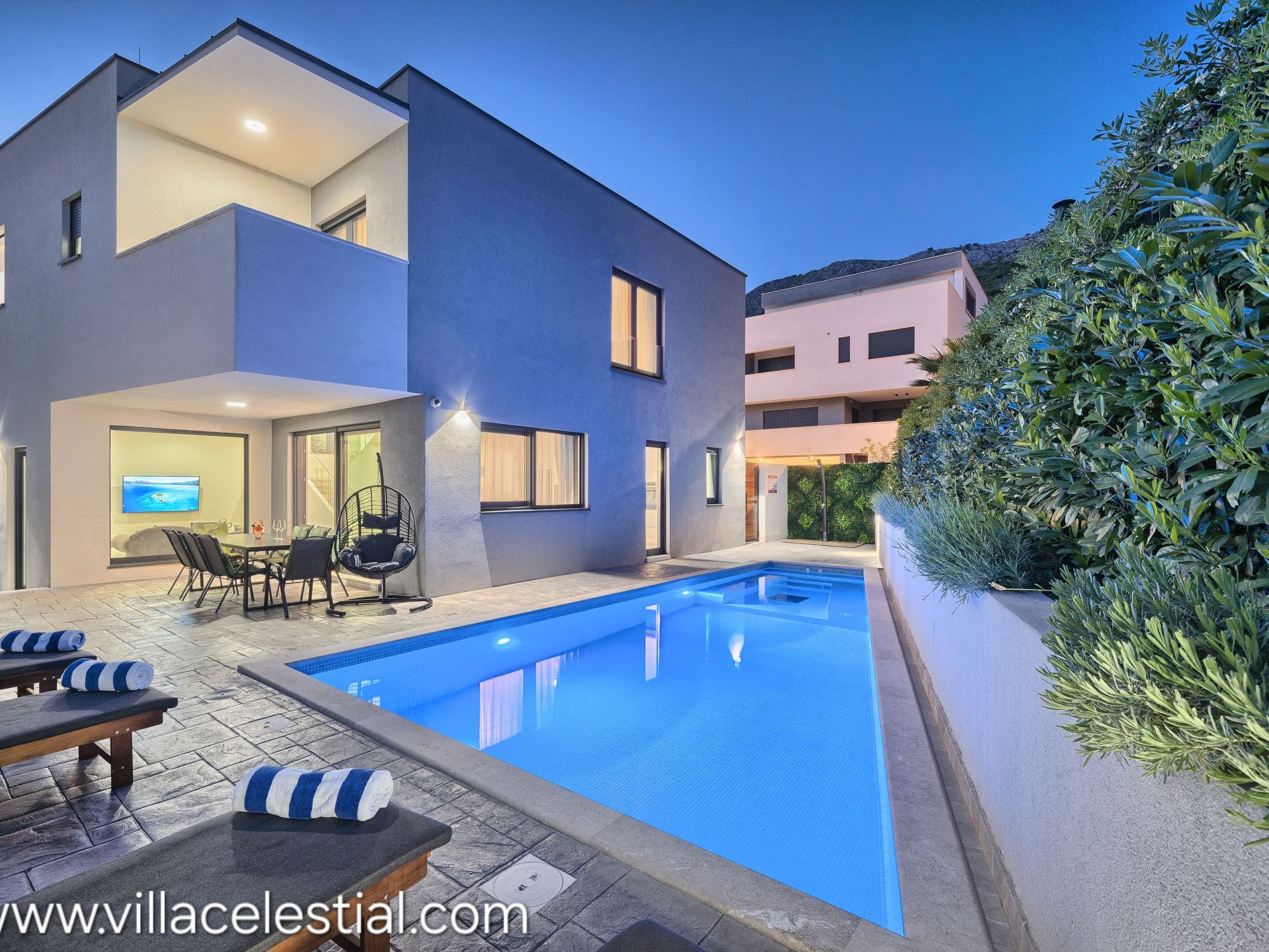 Vakantiehuis met privé zwembad in Podstrana (Kroatië) voor 7 personen