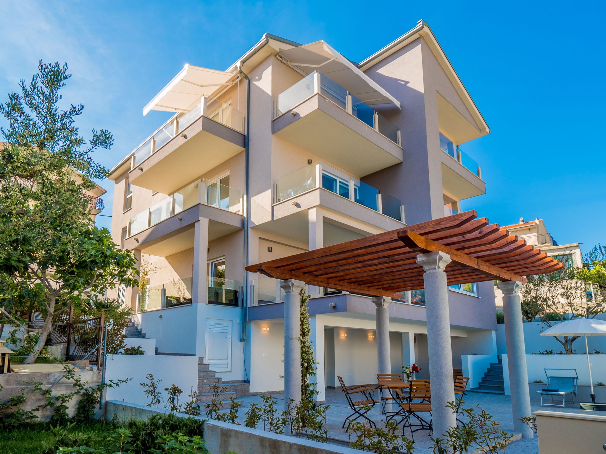 Für 4 Personen ca. 50 m&sup2; in Podstrana, Dalmatien (Gespanschaft Split-Dalma-Outside