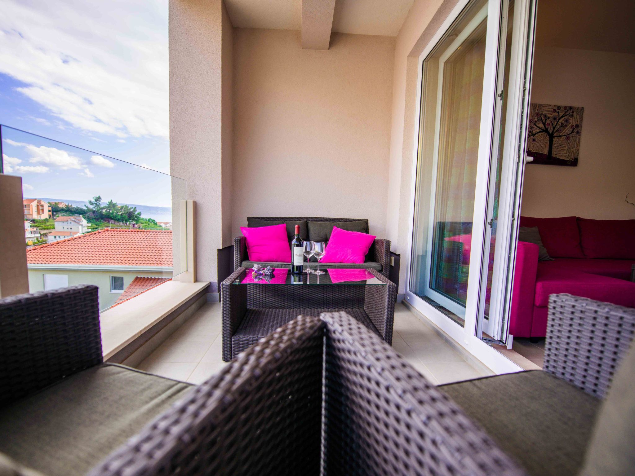 Für 4 Personen ca. 44 m&sup2; in Podstrana, Dalmatien (Gespanschaft Split-Dalma-Inside