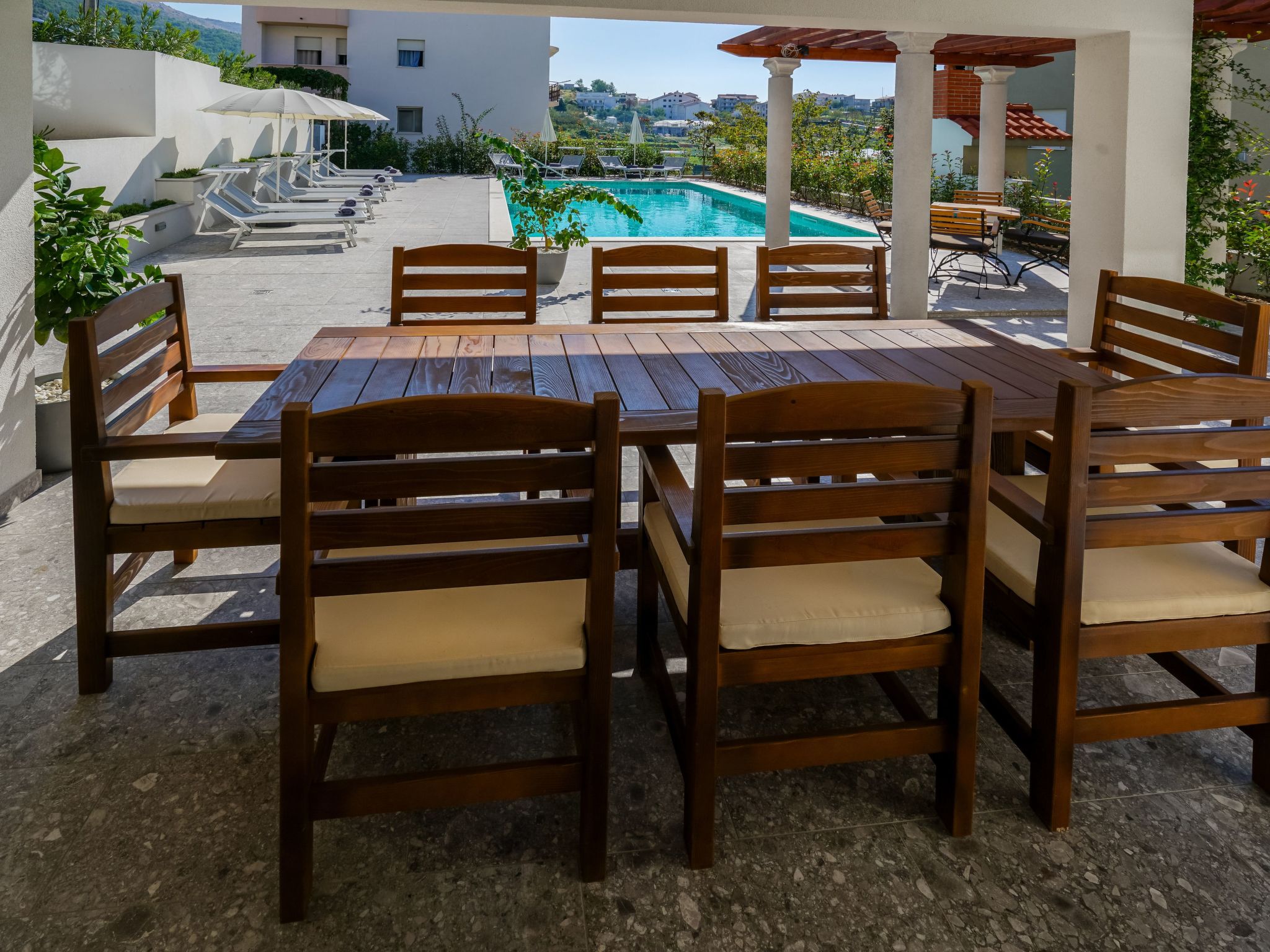 Für 4 Personen ca. 75 m&sup2; in Podstrana, Dalmatien (Gespanschaft Split-Dalma-Outside