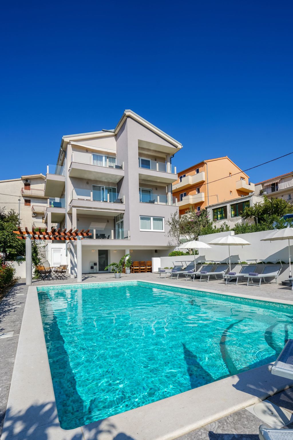 Für 4 Personen ca. 46 m&sup2; in Podstrana, Dalmatien (Gespanschaft Split-Dalma