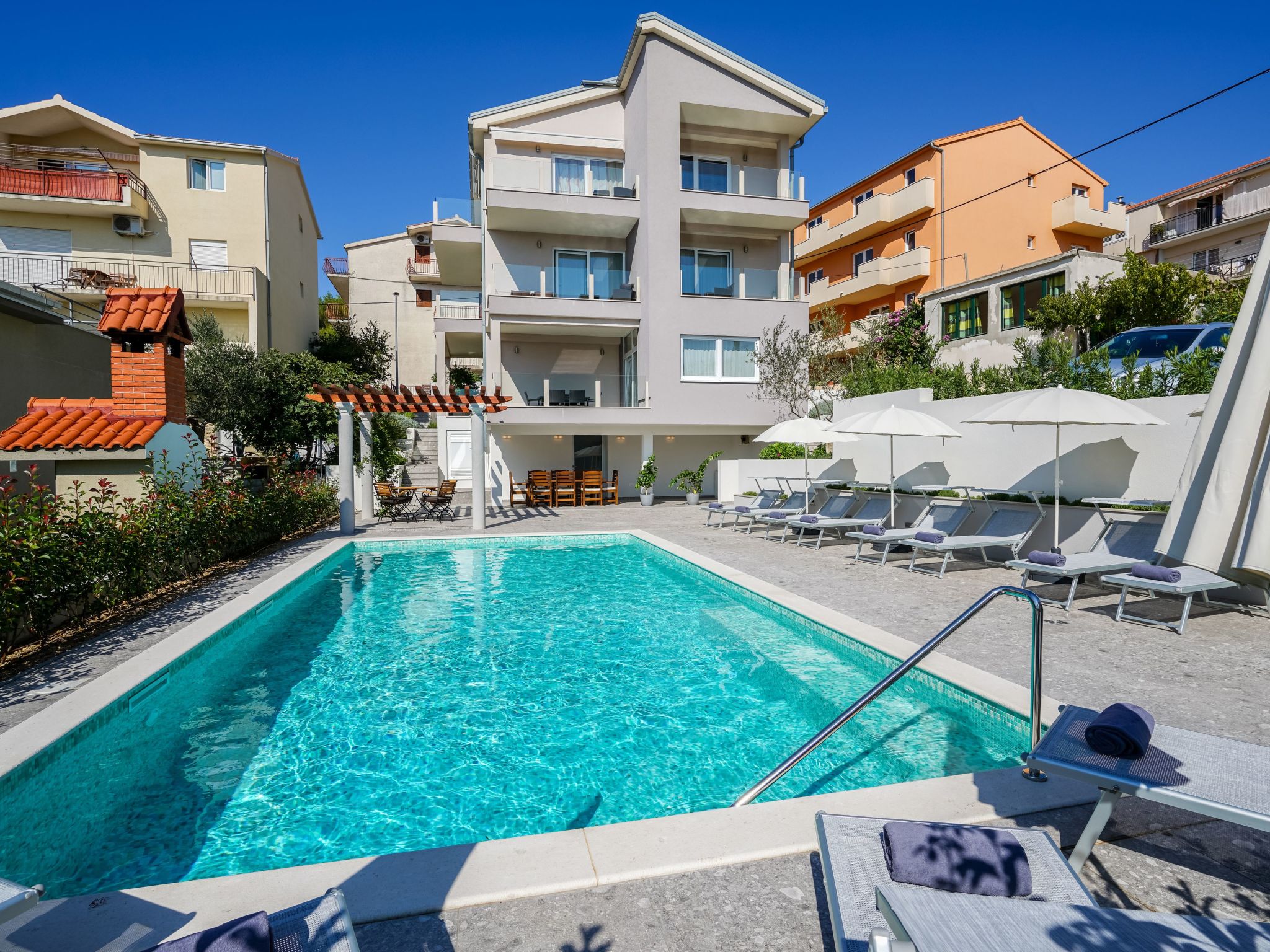 Für 4 Personen ca. 46 m&sup2; in Podstrana, Dalmatien (Gespanschaft Split-Dalma-Outside